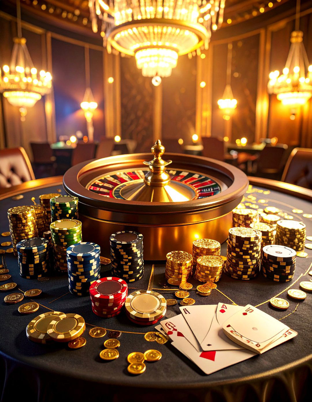 Luxury Casino Night - 25 Black and Gold Centerpiece Ideas