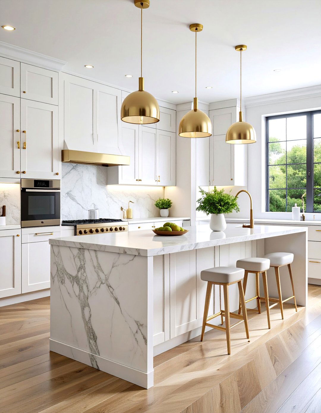 Luxury Contemporary Kitchen with Rift Cut White Oak Cabinets - 25 Kitchens With Light Wood Cabinets