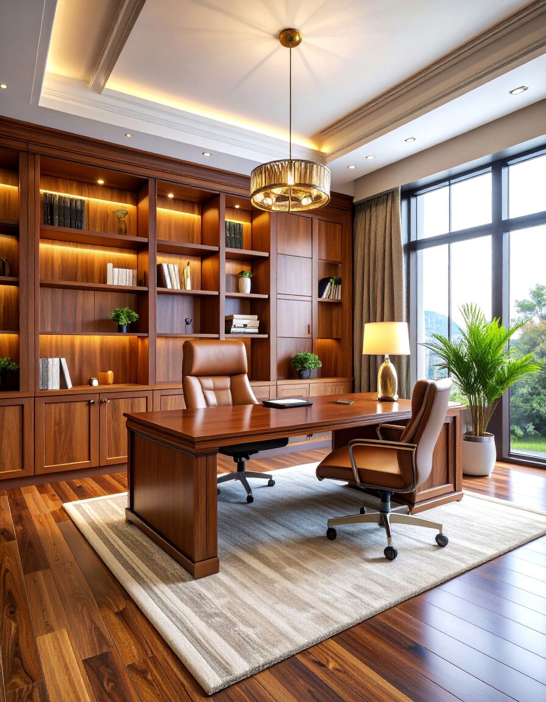 Luxury Executive Home Office - 25 Modern Home Office Ideas