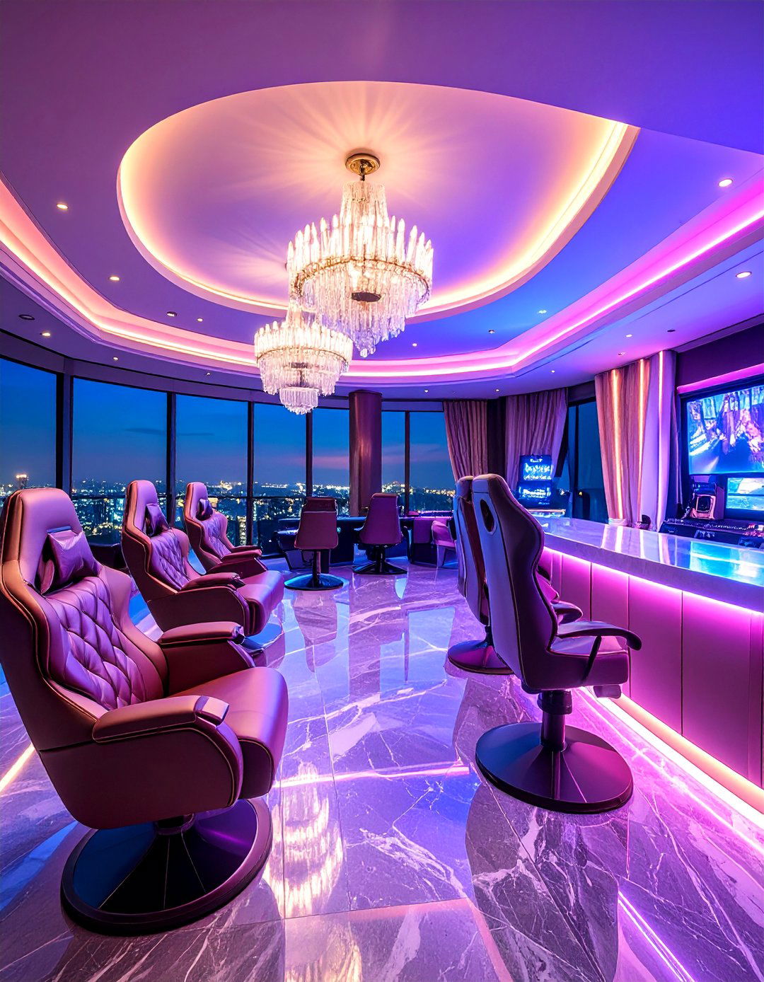 Luxury Gaming Penthouse - 25 Video Game Room Ideas