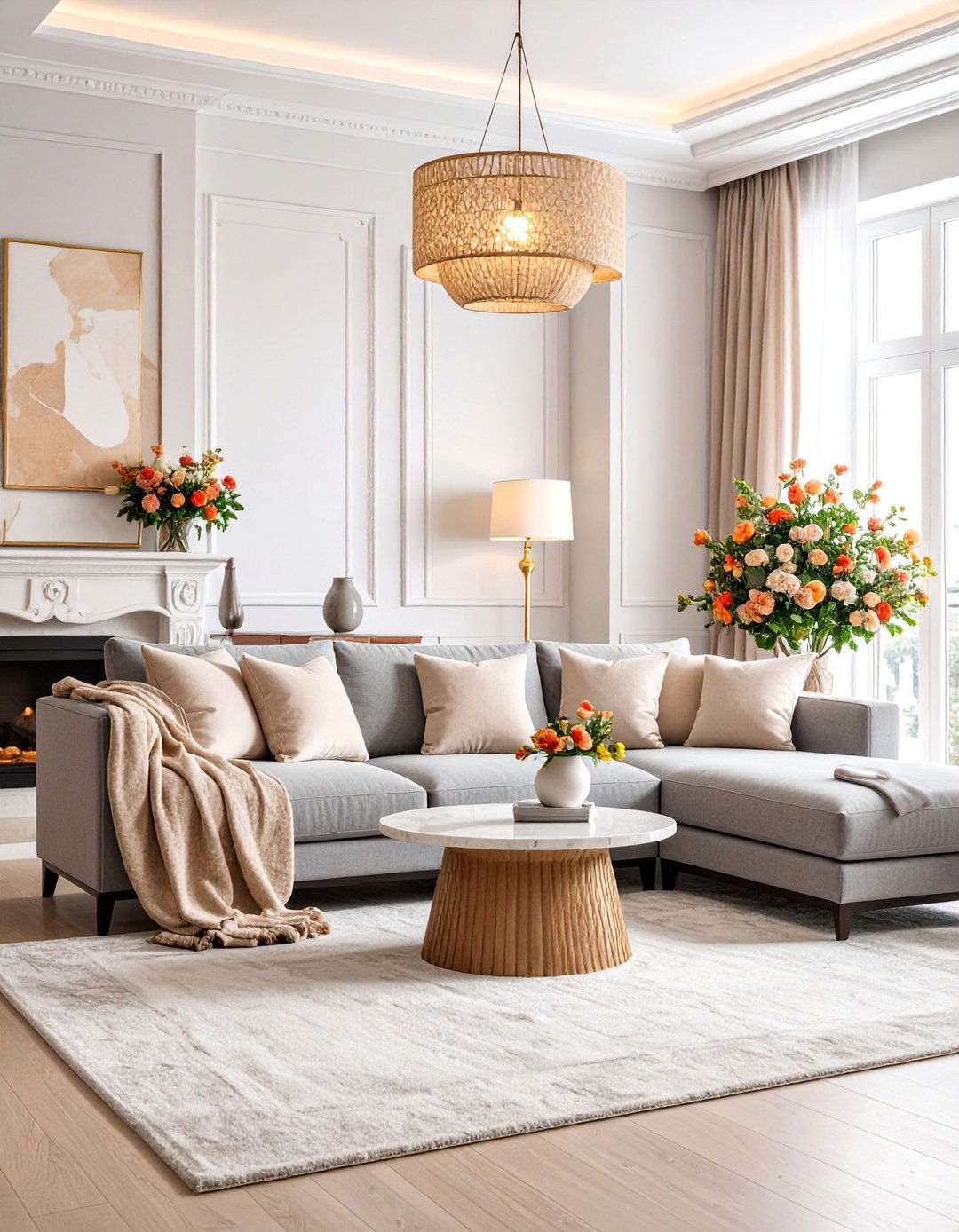 Luxury Hotel Grey and Beige Living Room - 25 Grey and Beige Living Room Ideas