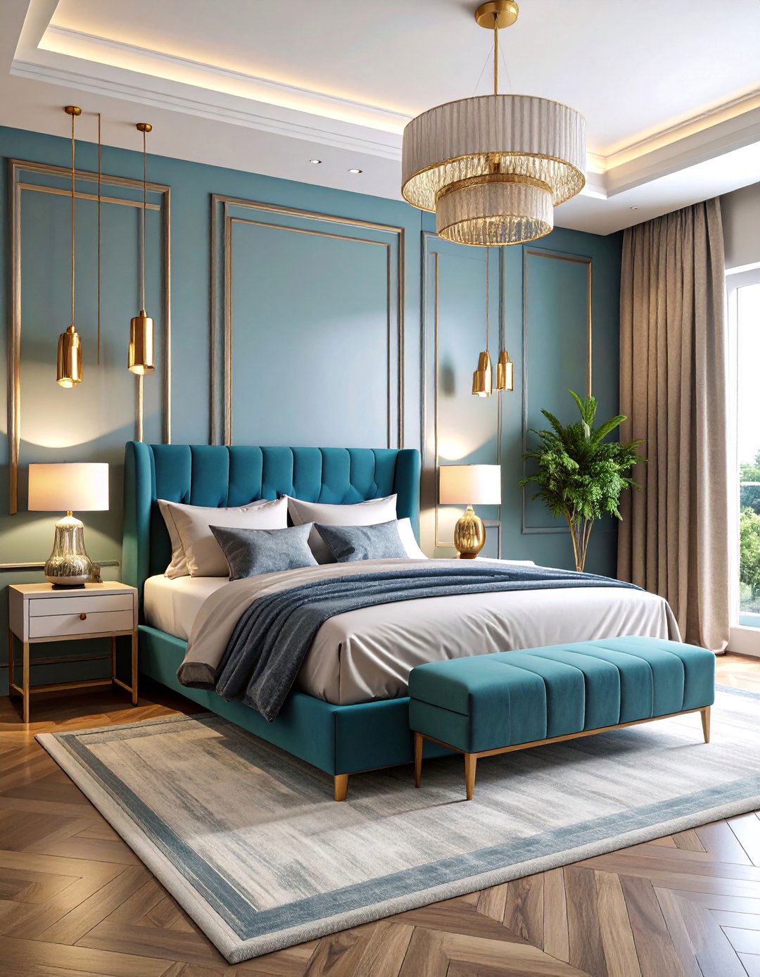 Luxury Hotel Inspired Shiplap Design - 25 Shiplap Bedroom Ideas