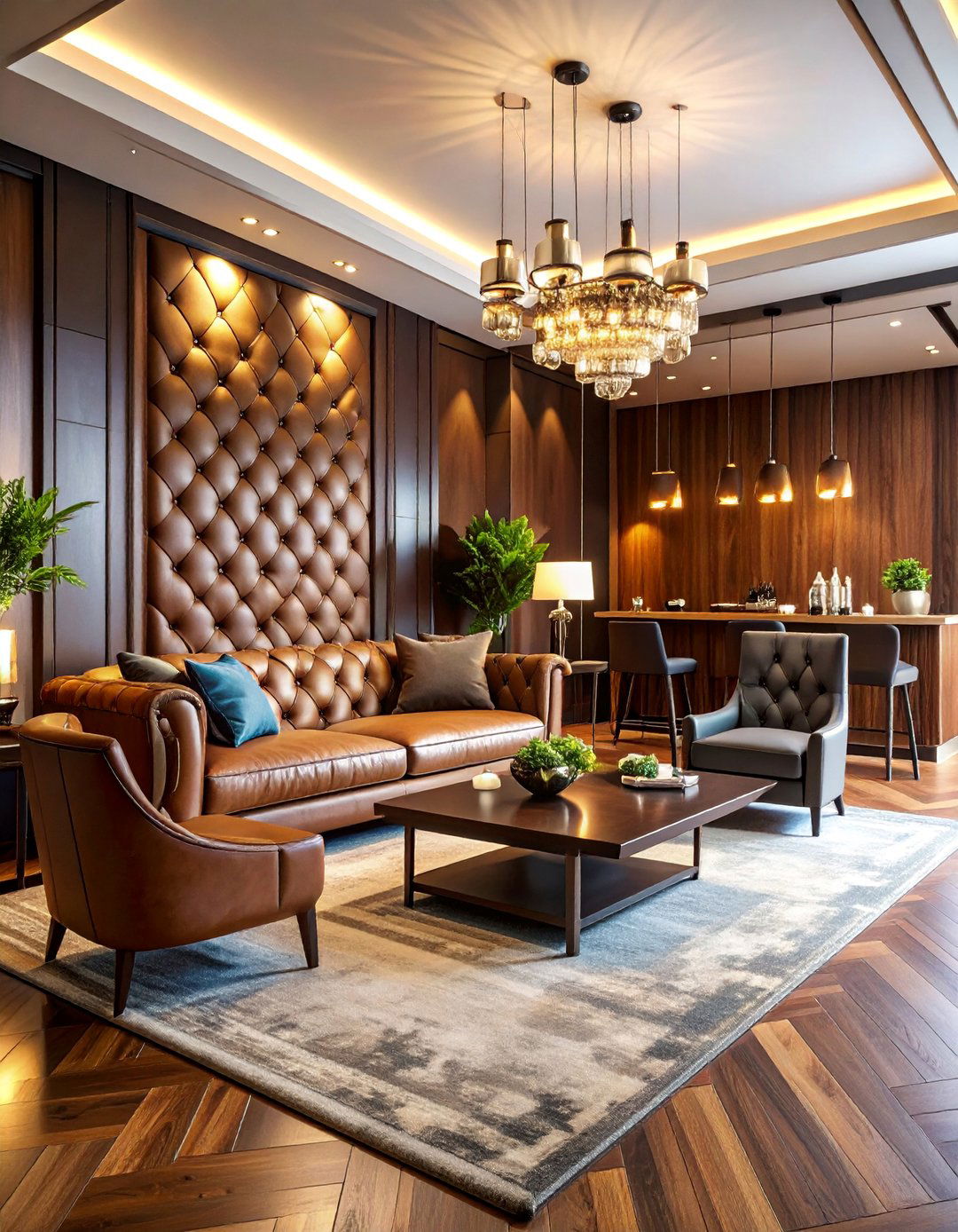 Luxury Hotel Inspired Suite Design - 25 Men's Living Room Ideas
