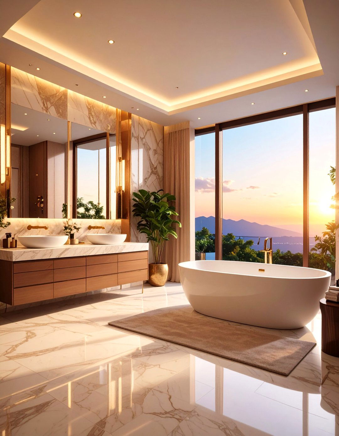 Luxury Hotel Inspired Suite with Premium Amenities - 25 Primary Bathroom Ideas