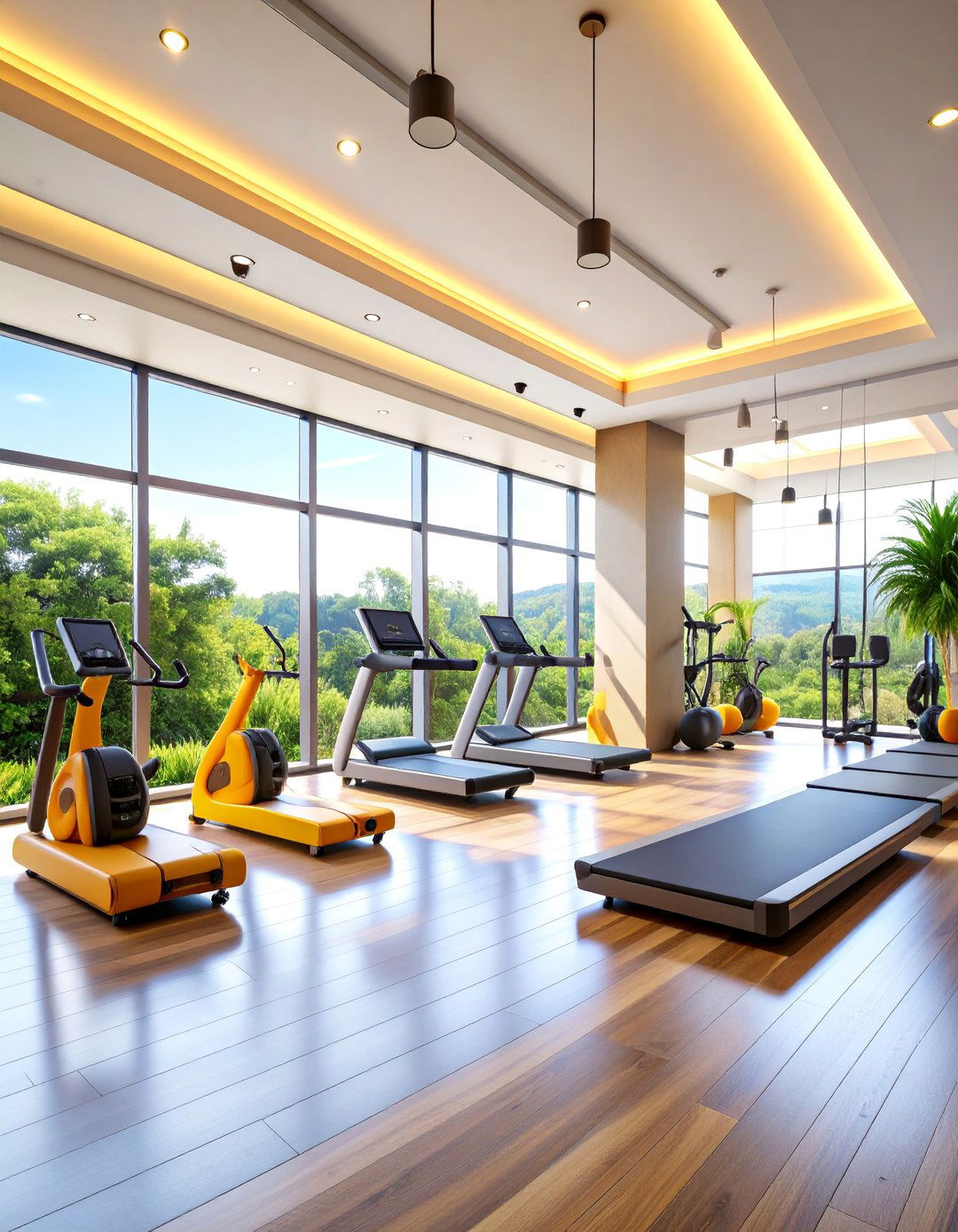 Luxury Hotel Style Home Gym - 25 Home Gym Ideas