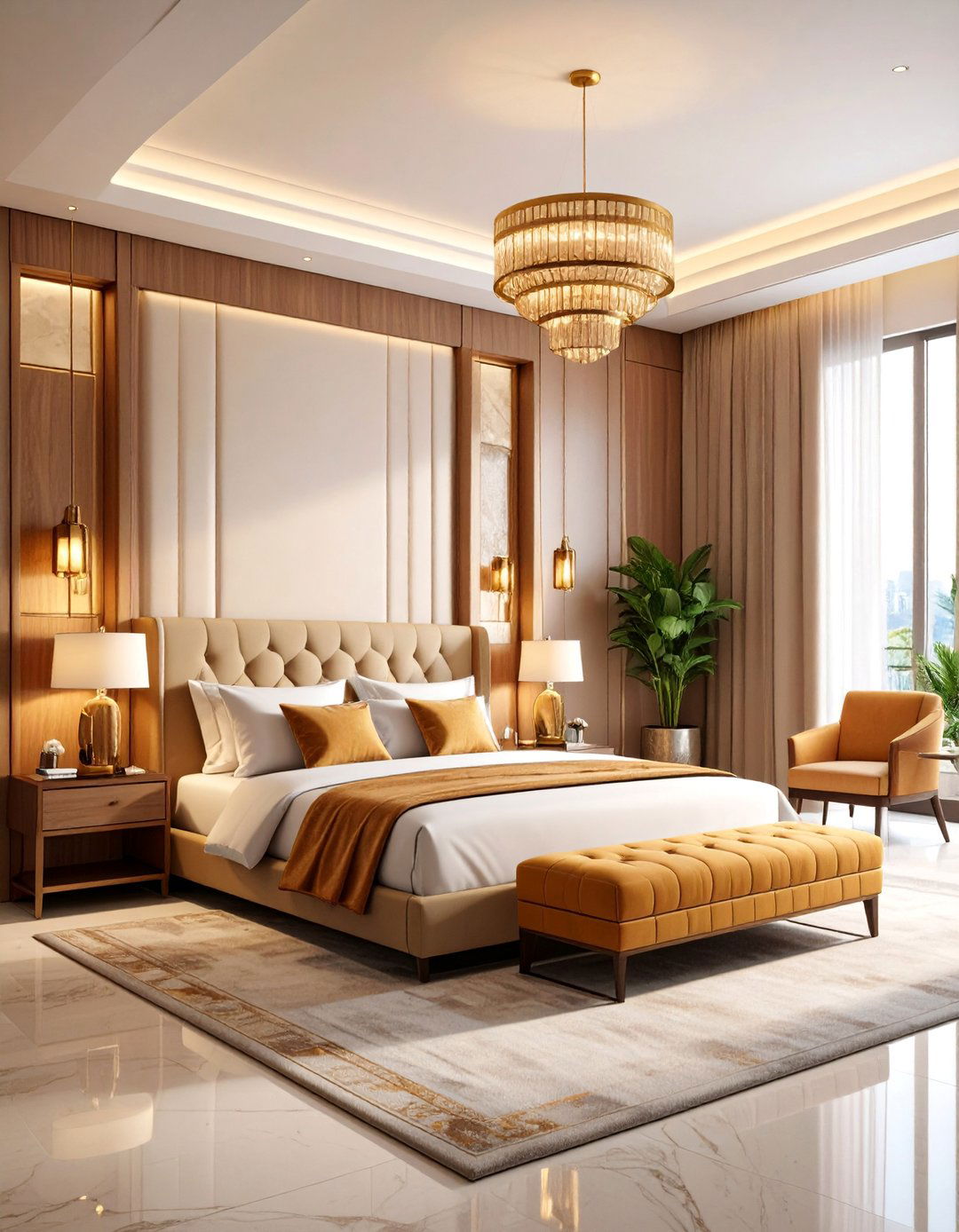 Luxury Hotel Suite Bed Nook with Premium Amenities - 25 Bed Nook Ideas