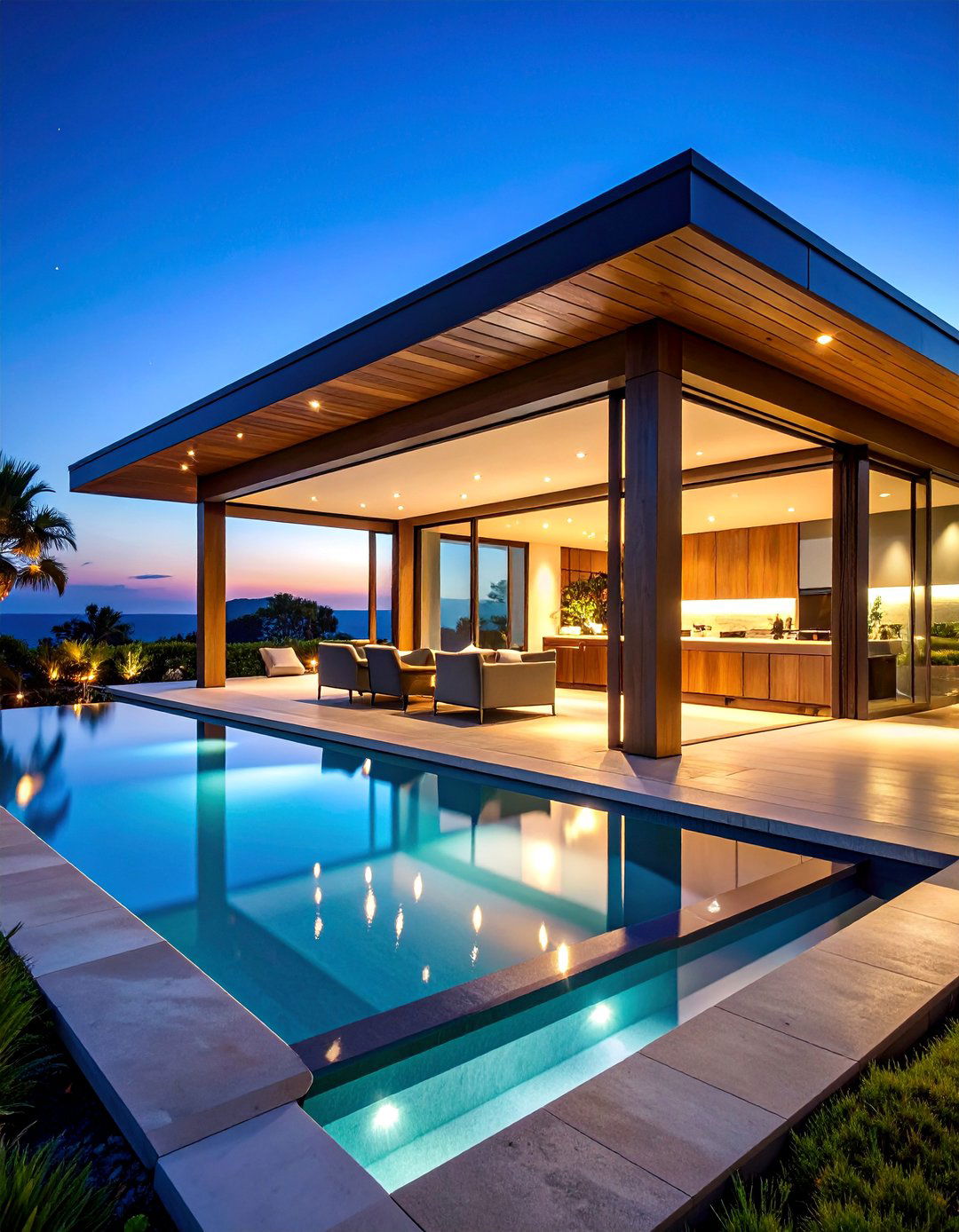 Luxury Pavilion With Butlers Pantry - 25 Pool Storage Ideas