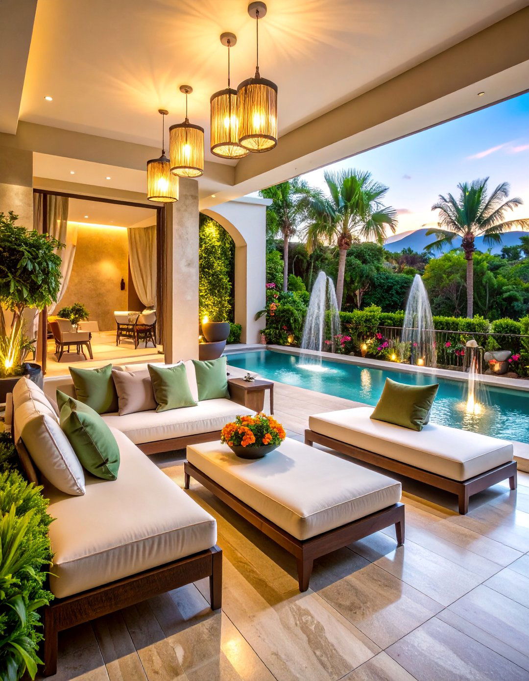 Luxury Resort Bedroom Balcony with Pool Style Features - 25 Bedroom Balcony Ideas