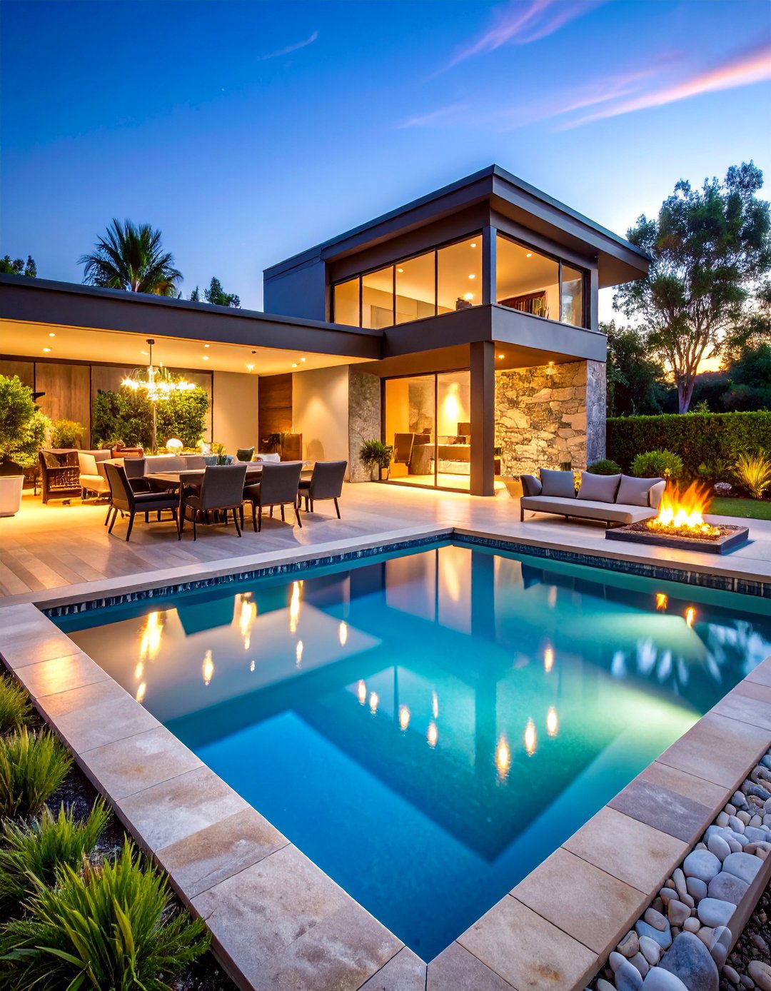 Luxury Resort Style Paradise - 25 Sunken Patio Ideas