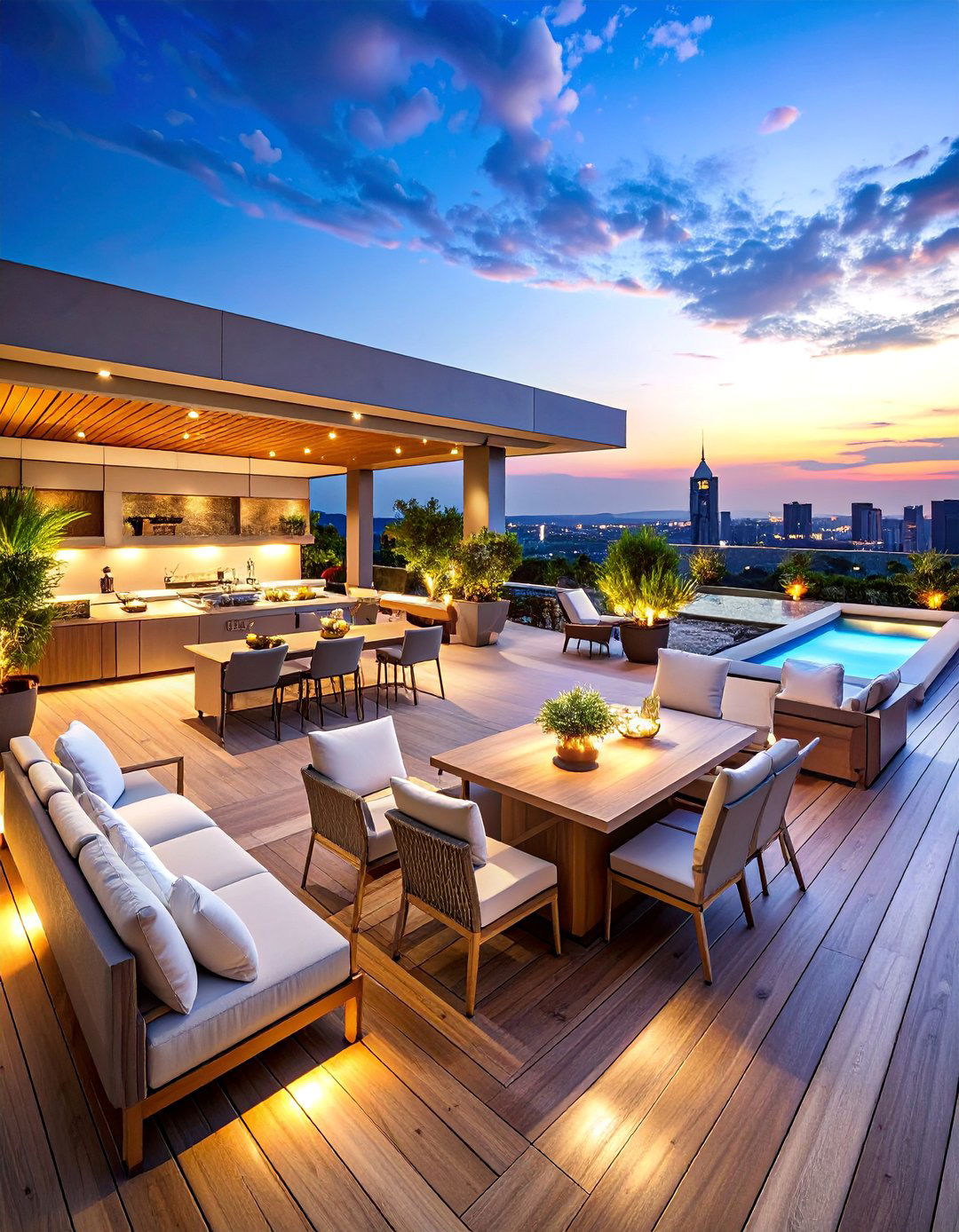 Luxury Resort Style Rooftop - 25 Rooftop Garden Ideas