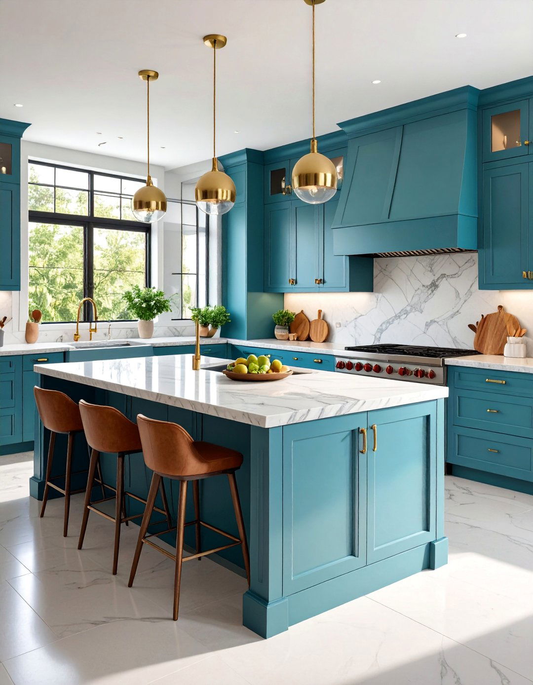 Luxury Side by Side Islands with Built in Appliances - 25 Double Island Kitchen Ideas