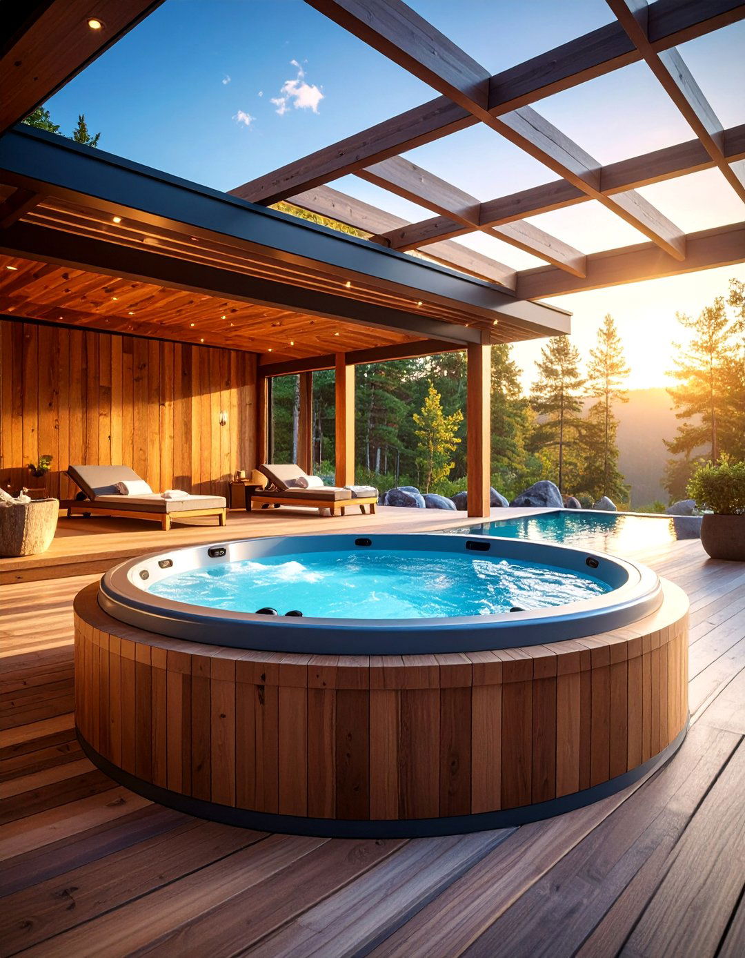 Luxury Spa Hydrotherapy Outdoor Pavilion - 25 Outdoor Pavilion Ideas