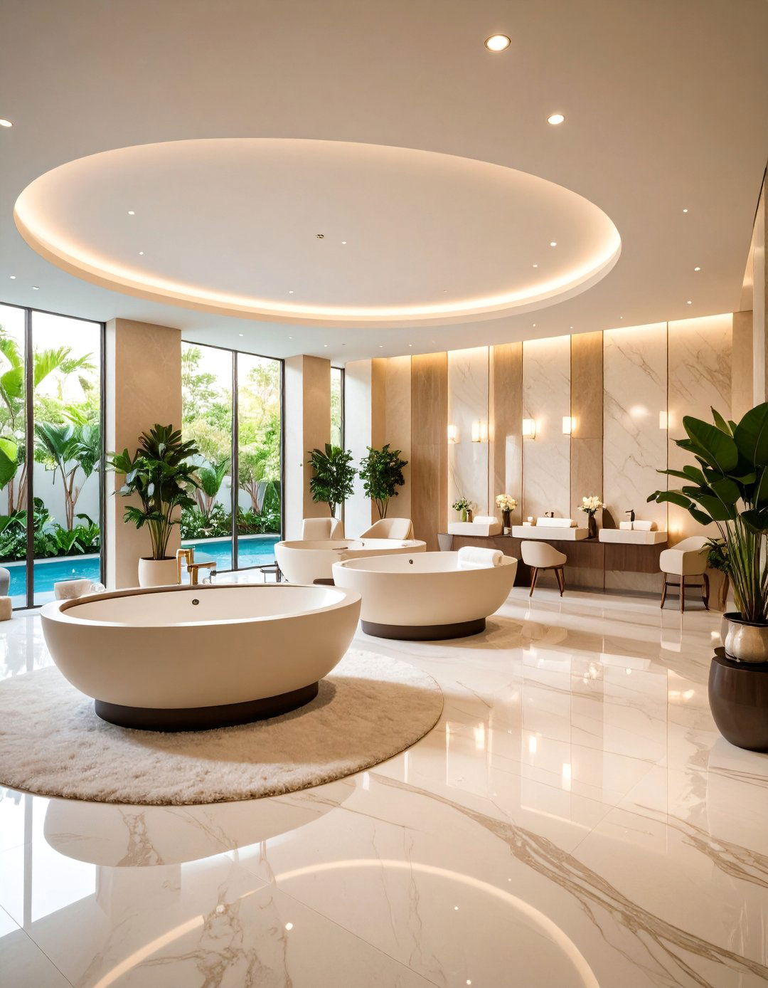 Luxury Spa Inspired Sanctuary Salon - 25 Salon Interior Design Ideas