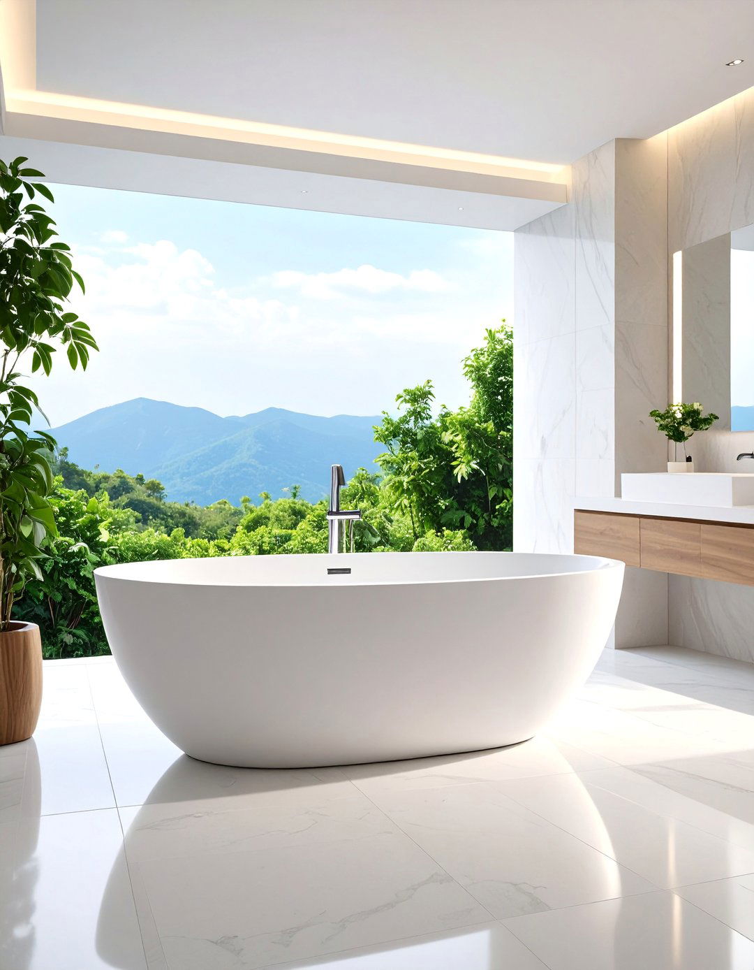 Luxury Spa Style Bathtub with Premium Features - 25 Bathtub Ideas
