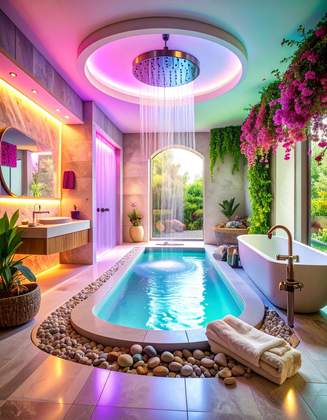 Luxury Spa Style Dog Bathing Suite - 25 Dog Wash Station Ideas
