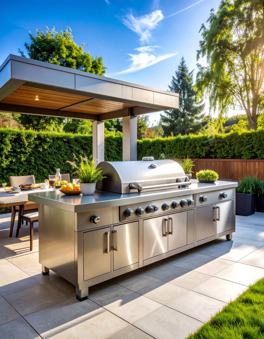 Luxury Stainless Steel BBQ Island - 25 Bbq Island Ideas