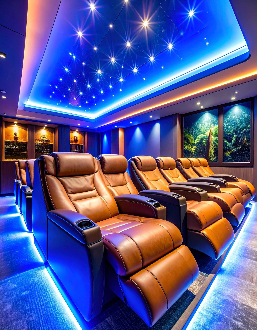 Luxury VIP Lounge with Bar Integration - 25 Home Theater Ideas