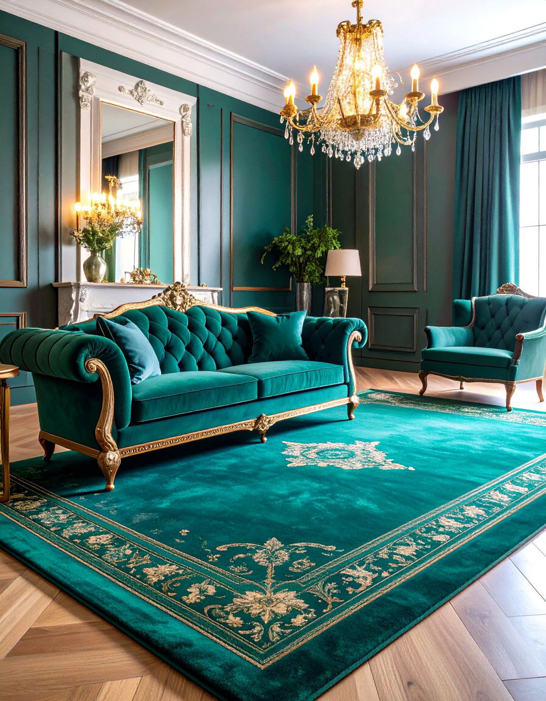 Luxury Velvet Plush Formal Setting Carpet - 25 Living Room Carpet Ideas