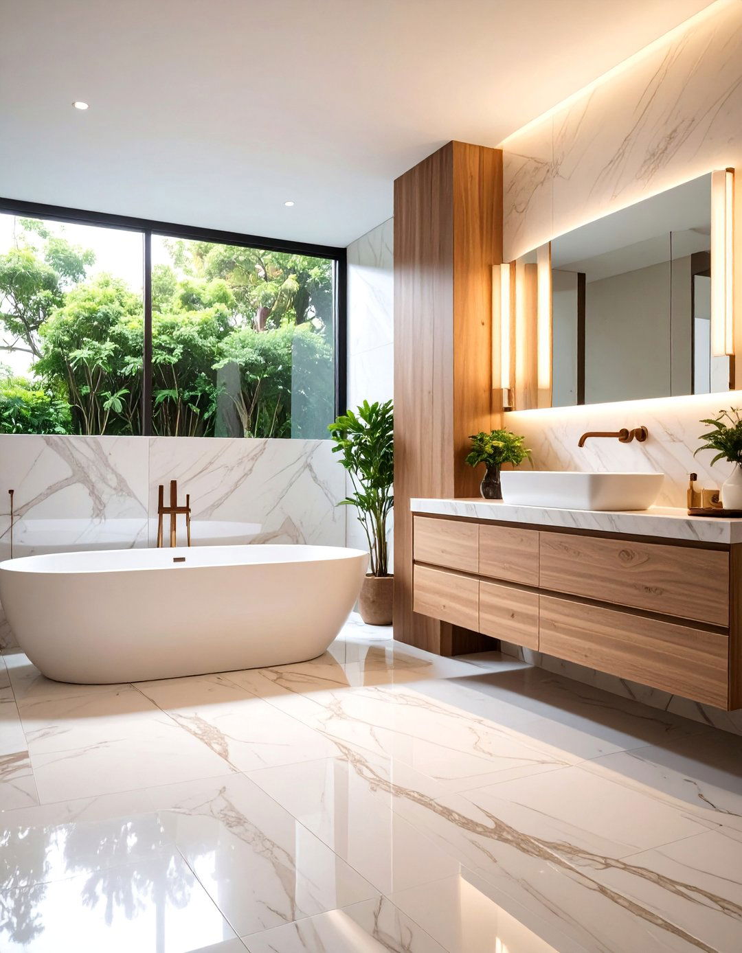 Luxury Vinyl Tile Stone Patterns - 25 Small Bathroom Flooring Ideas