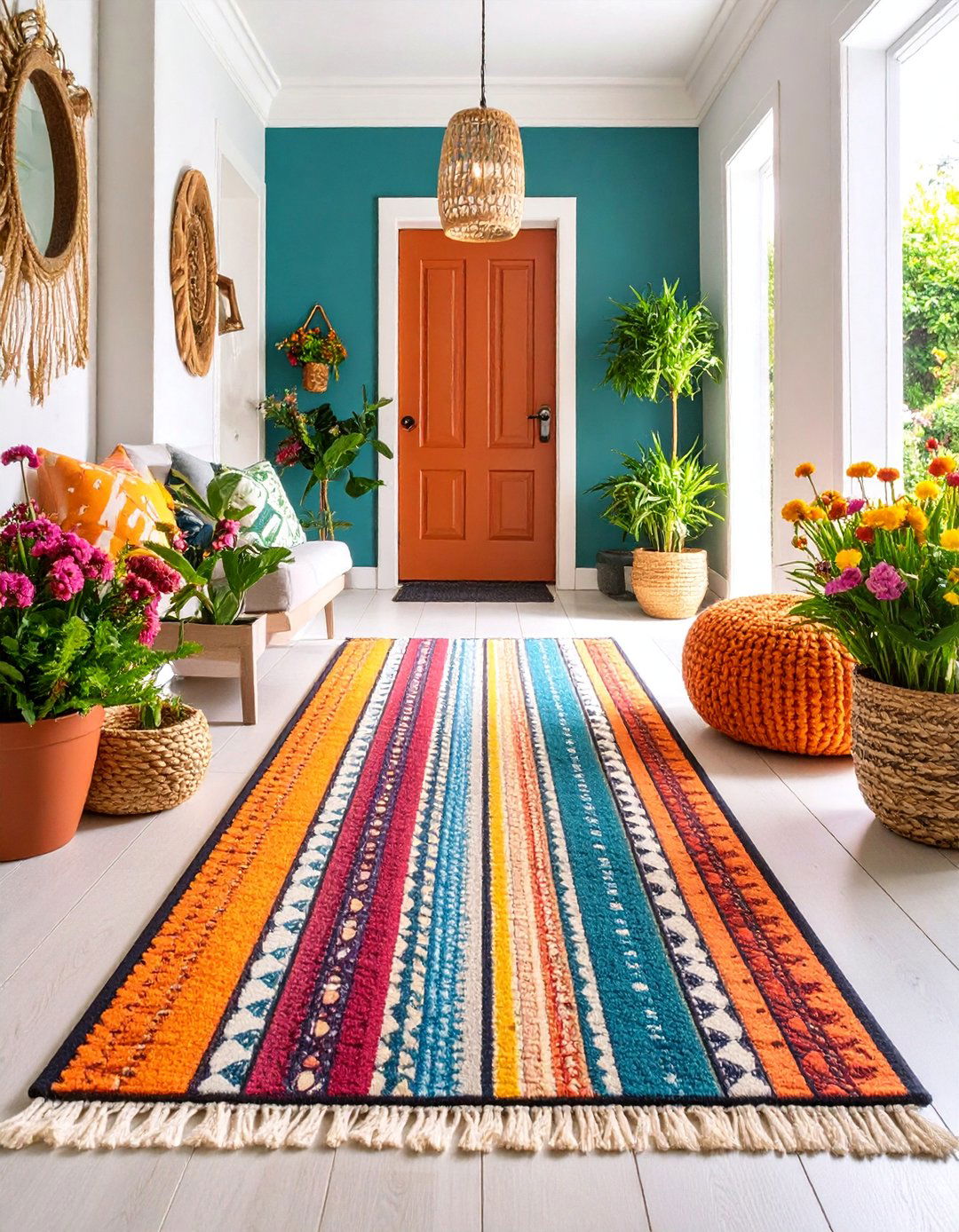 Machine Washable Family Solution - 25 Entryway Rug Ideas