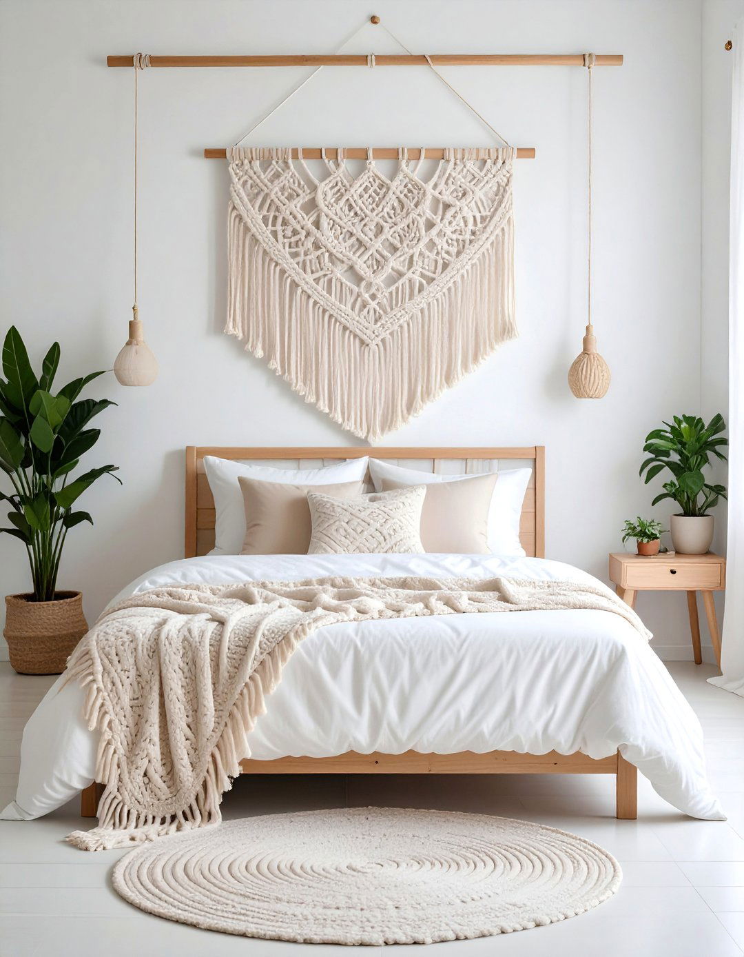 Macrame Wall Hangings with Bohemian Flair - 25 Wall Decor Ideas