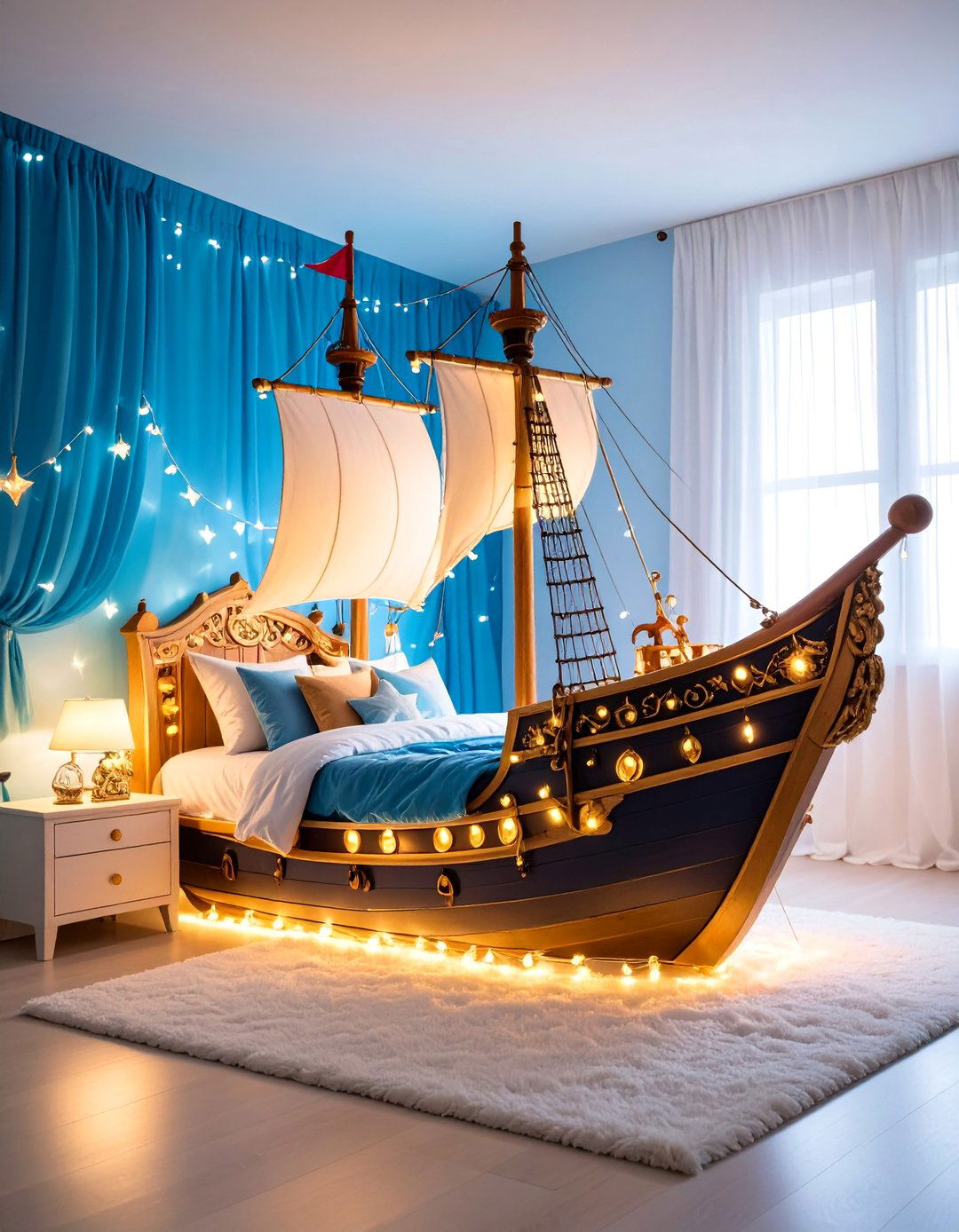 Magical Enchanted Pirate Ship - 25 Pirate-themed Bedroom Ideas