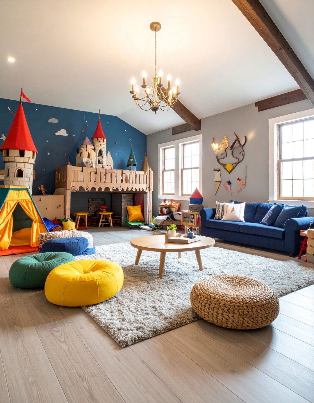 Magical Fairy Tale Castle Playroom - 25 Basement Playroom Ideas