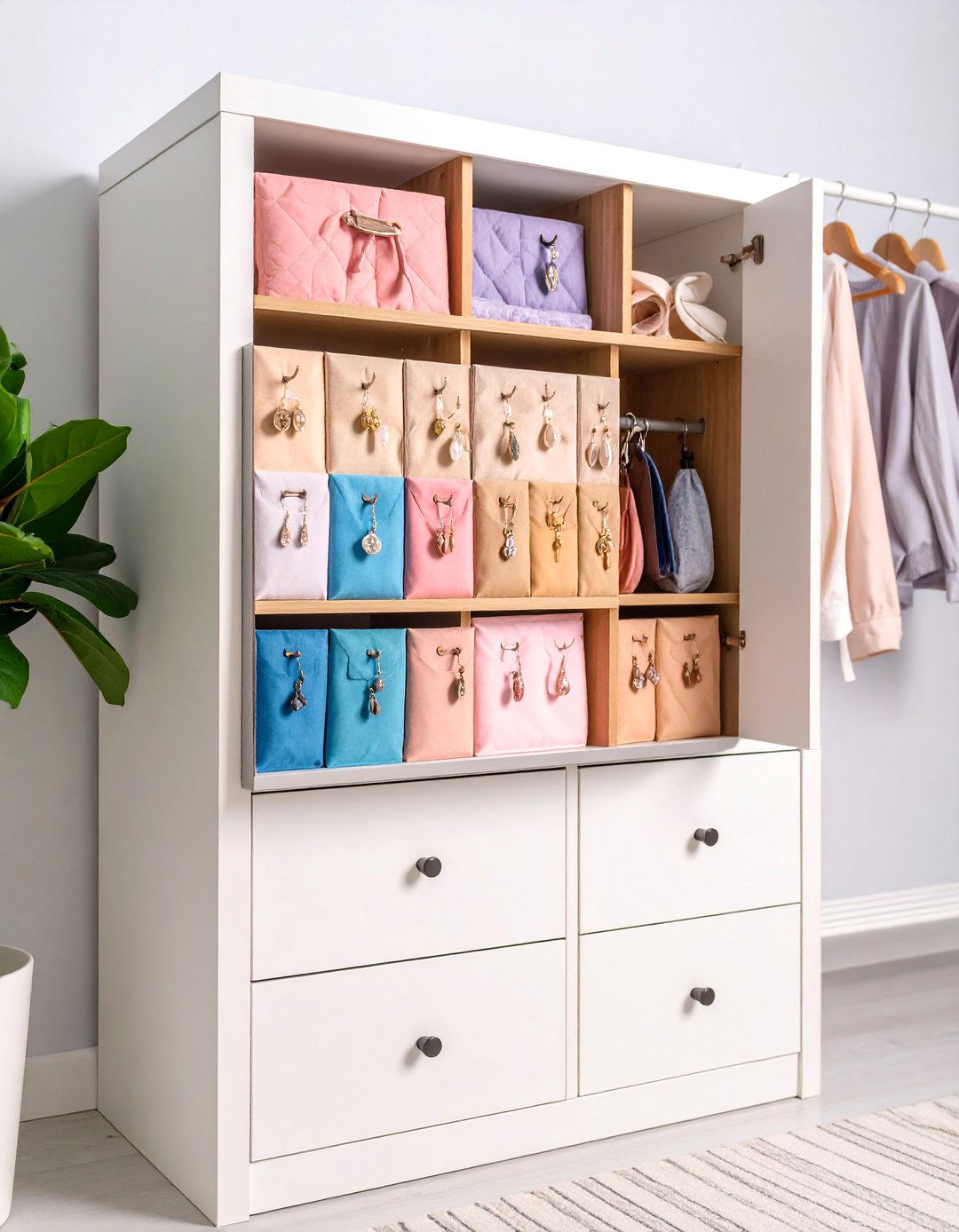 Magnetic Jewelry Organizer Board with Metal Backing - 25 Jewelry Storage Ideas