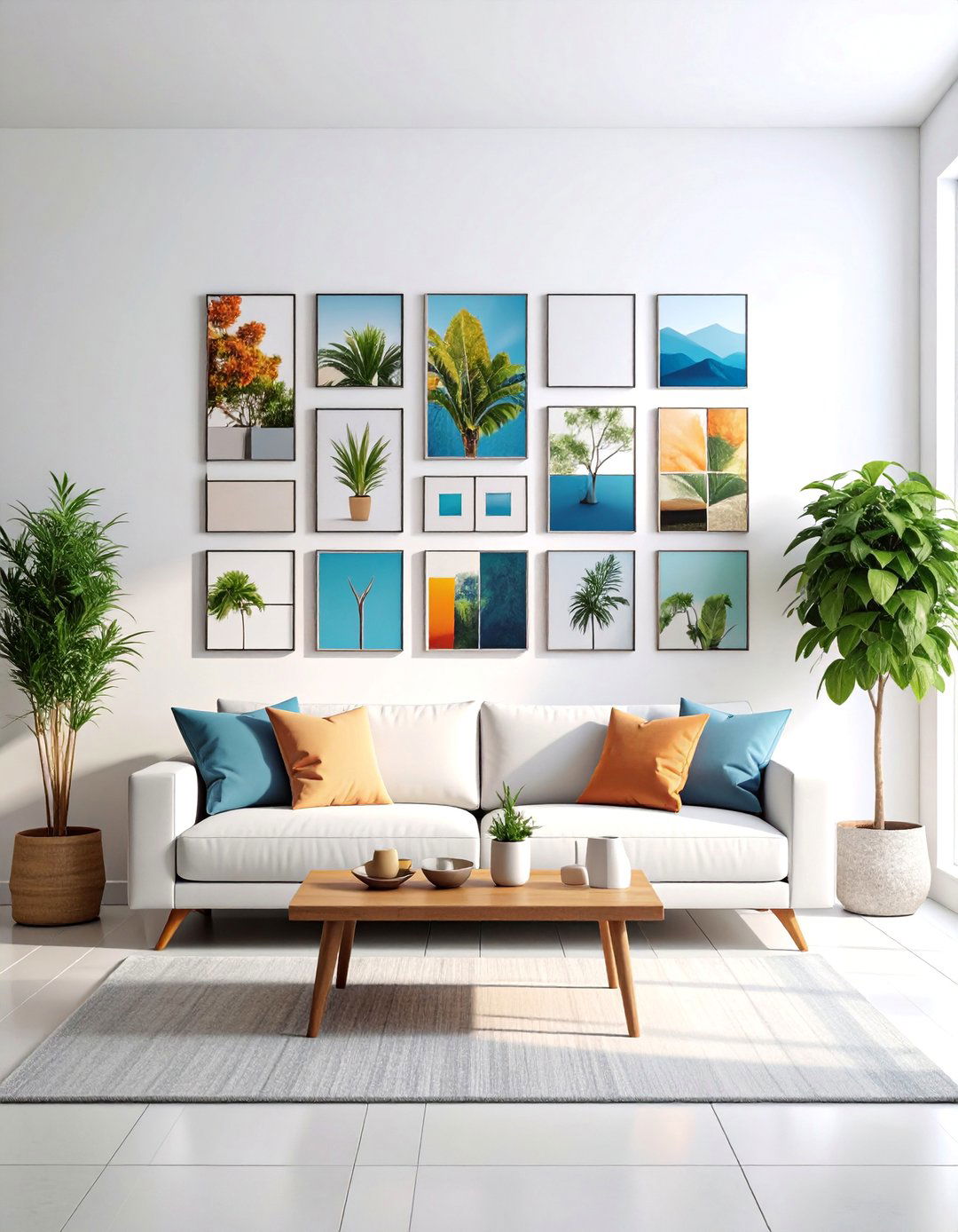 Magnetic Photo Tile Wall System - 25 Photo Display Ideas