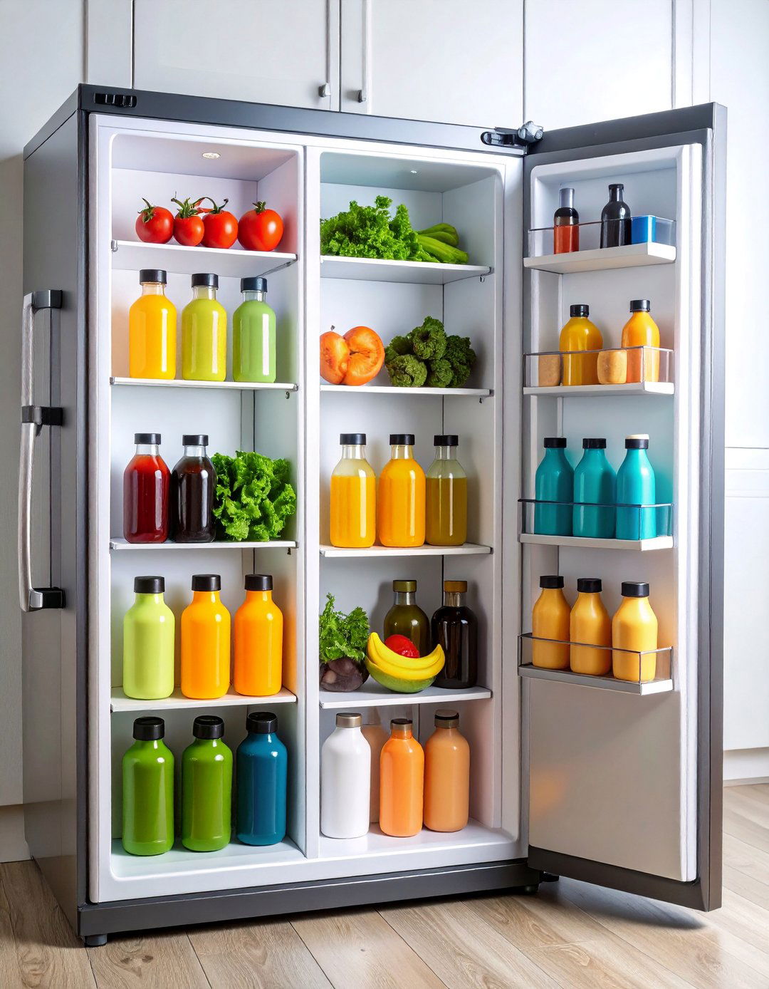 Magnetic Refrigerator Side Storage - 25 Water Bottle Storage Ideas