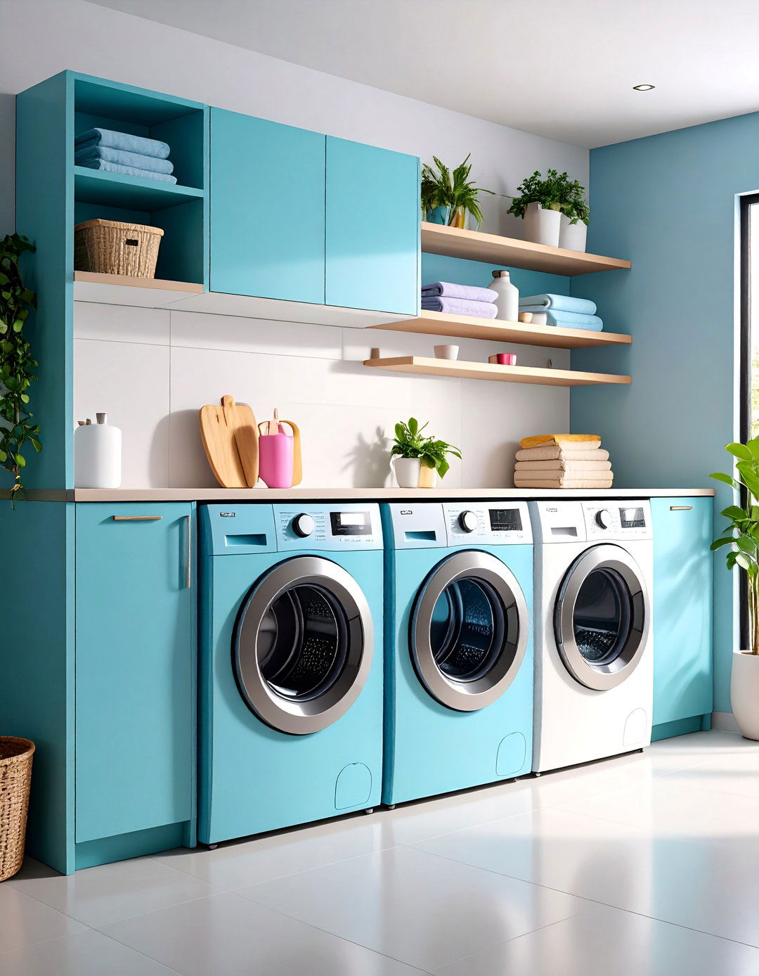 Magnetic Storage Solutions for Metal Surfaces - 25 Small Laundry Room Ideas With a Top Load Washing Machine