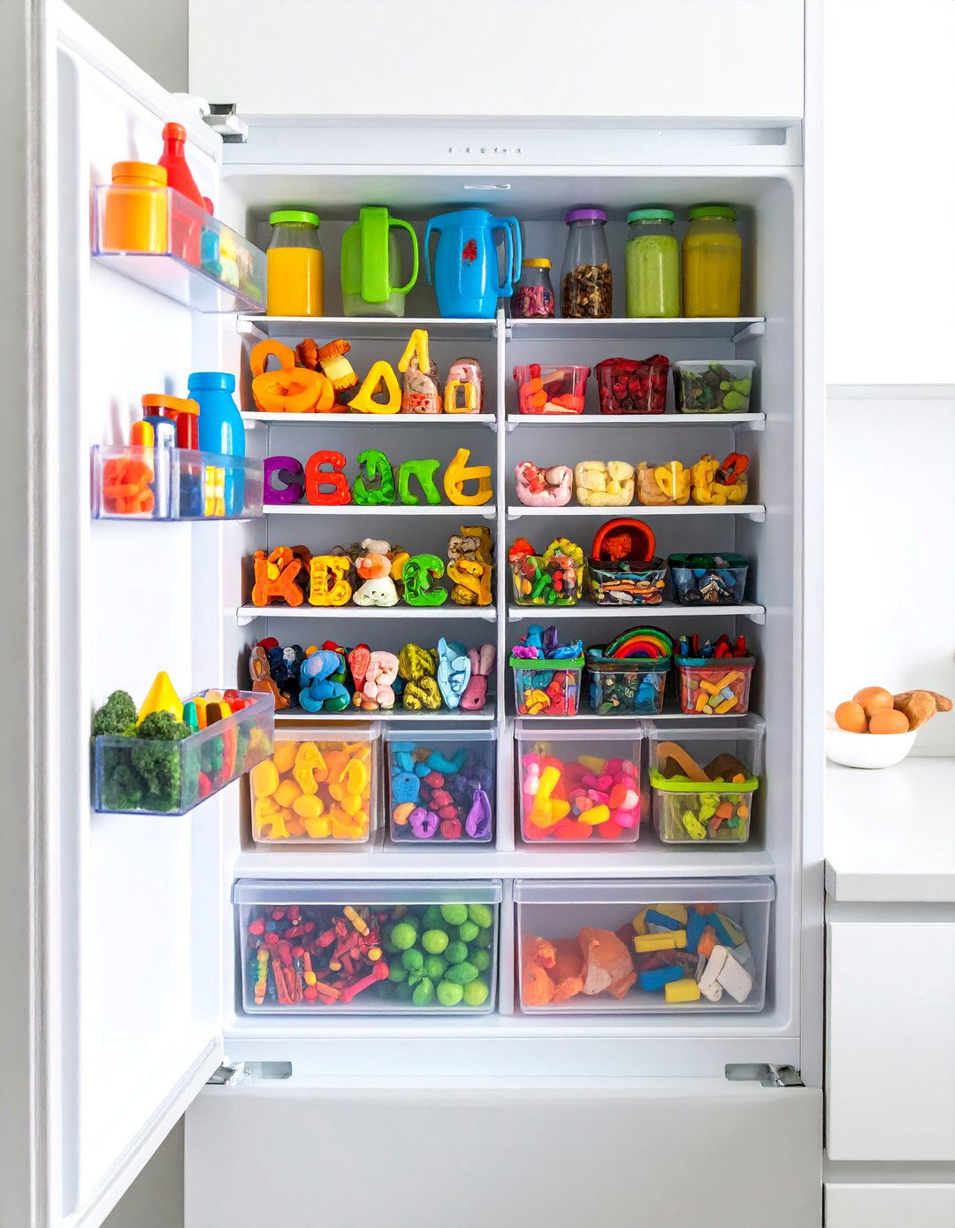 Magnetic Storage on Refrigerator Doors - 25 Toy Storage Ideas