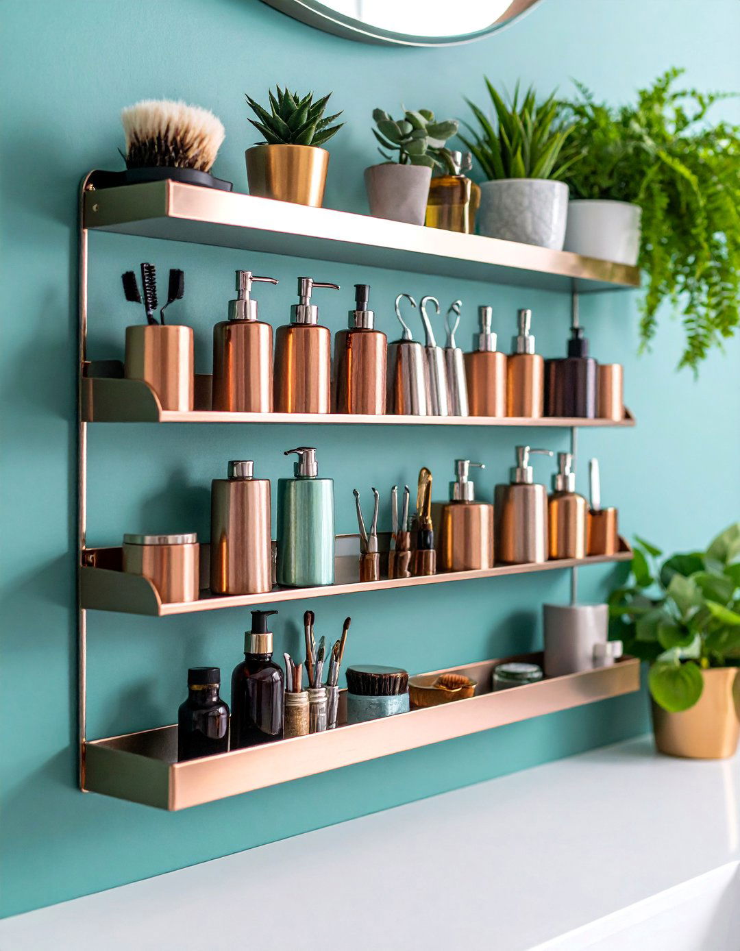 Magnetic Strip Storage System for Metal Accessories - 25 Bathroom Storage Ideas