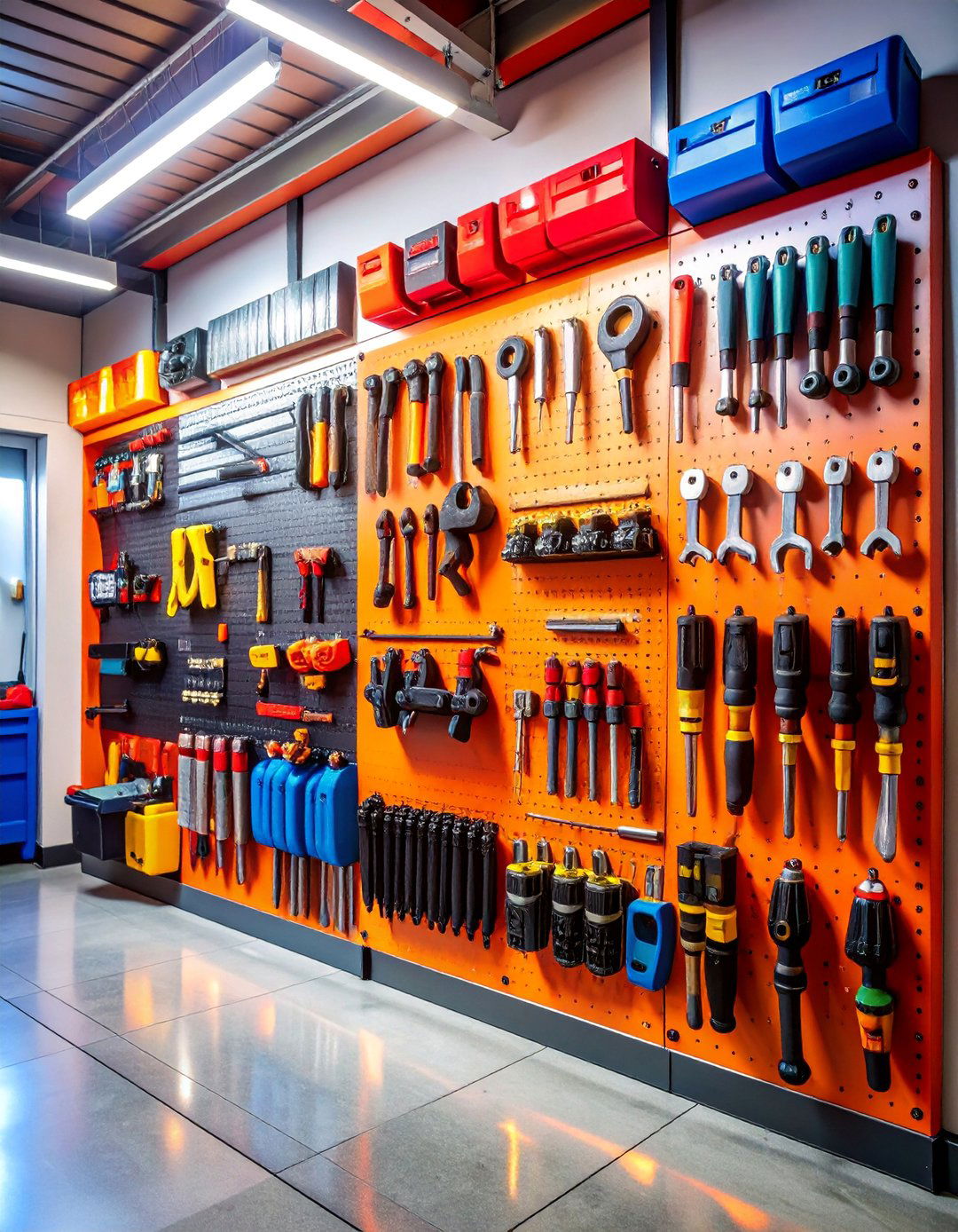 Magnetic Tool Storage Strips - 25 Garage Shelving Ideas