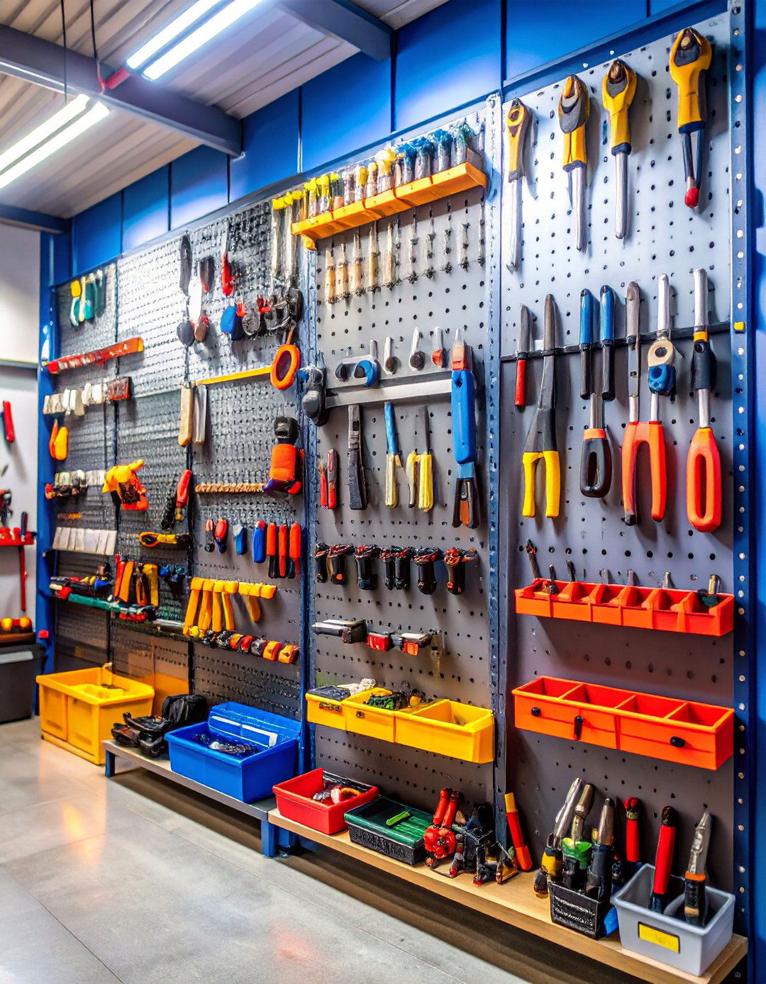 Magnetic Tool Storage Wall - 25 Garage Wall Ideas