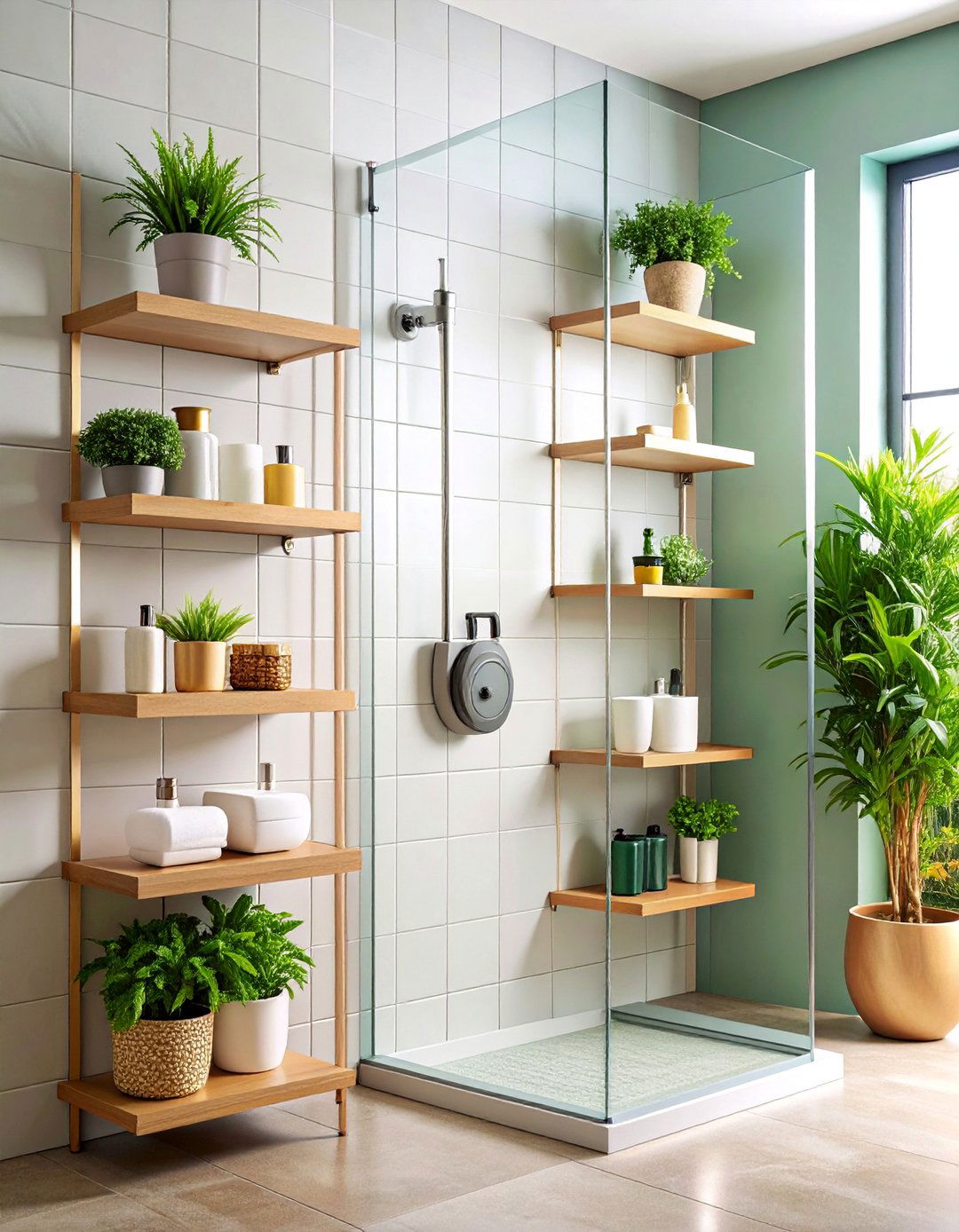 Magnetic Wall Storage with Interchangeable Components - 25 Shower Storage Ideas