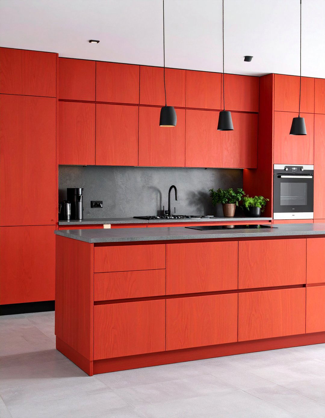 Mahogany Flat Panel Modern Kitchen Cabinets - 25 Dark Wood Kitchen Cabinets
