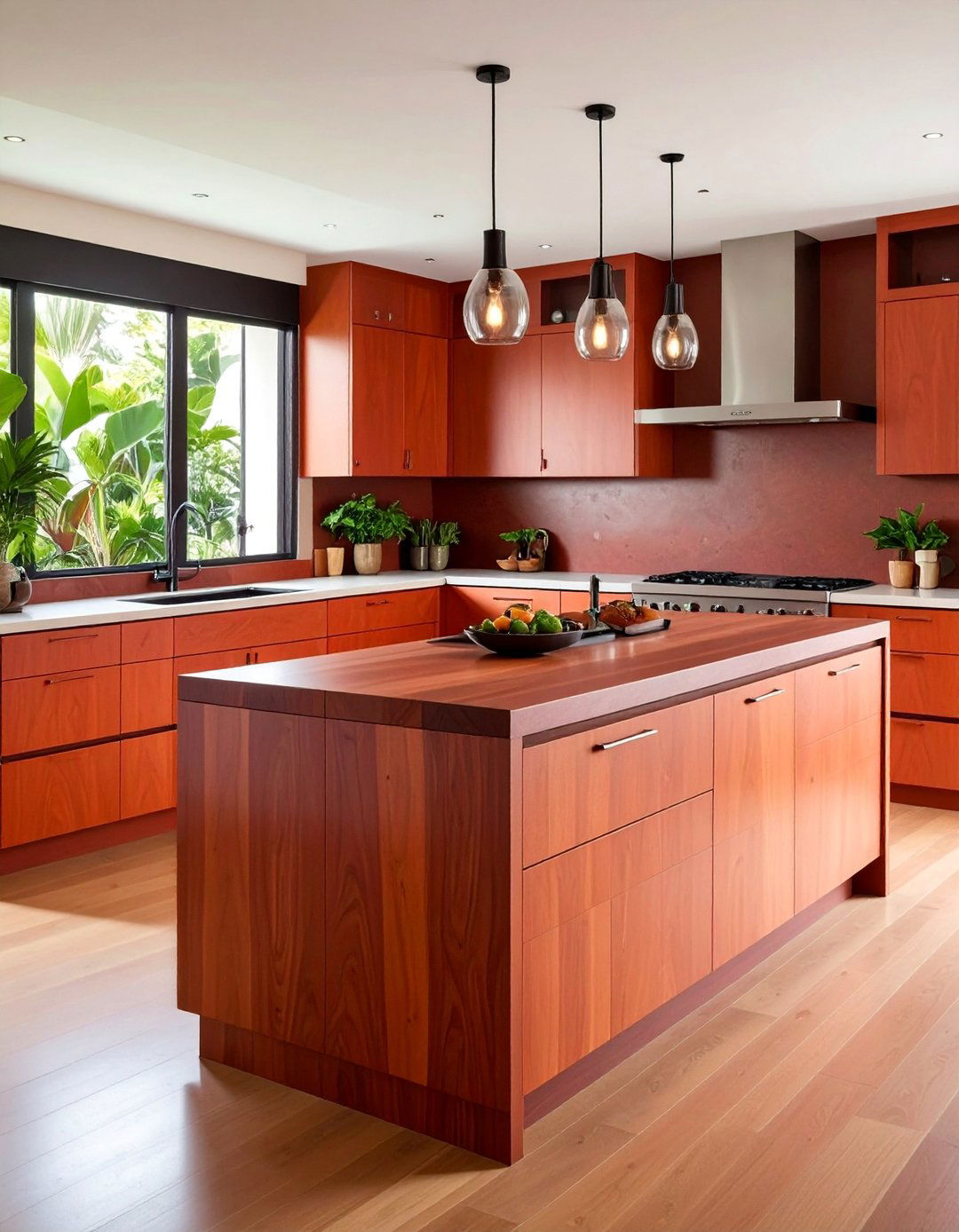 Mahogany Marine Grade Luxury Countertop - 25 Wood Countertop Ideas