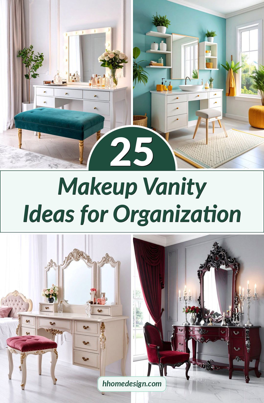 25 Makeup Vanity Ideas for Organization