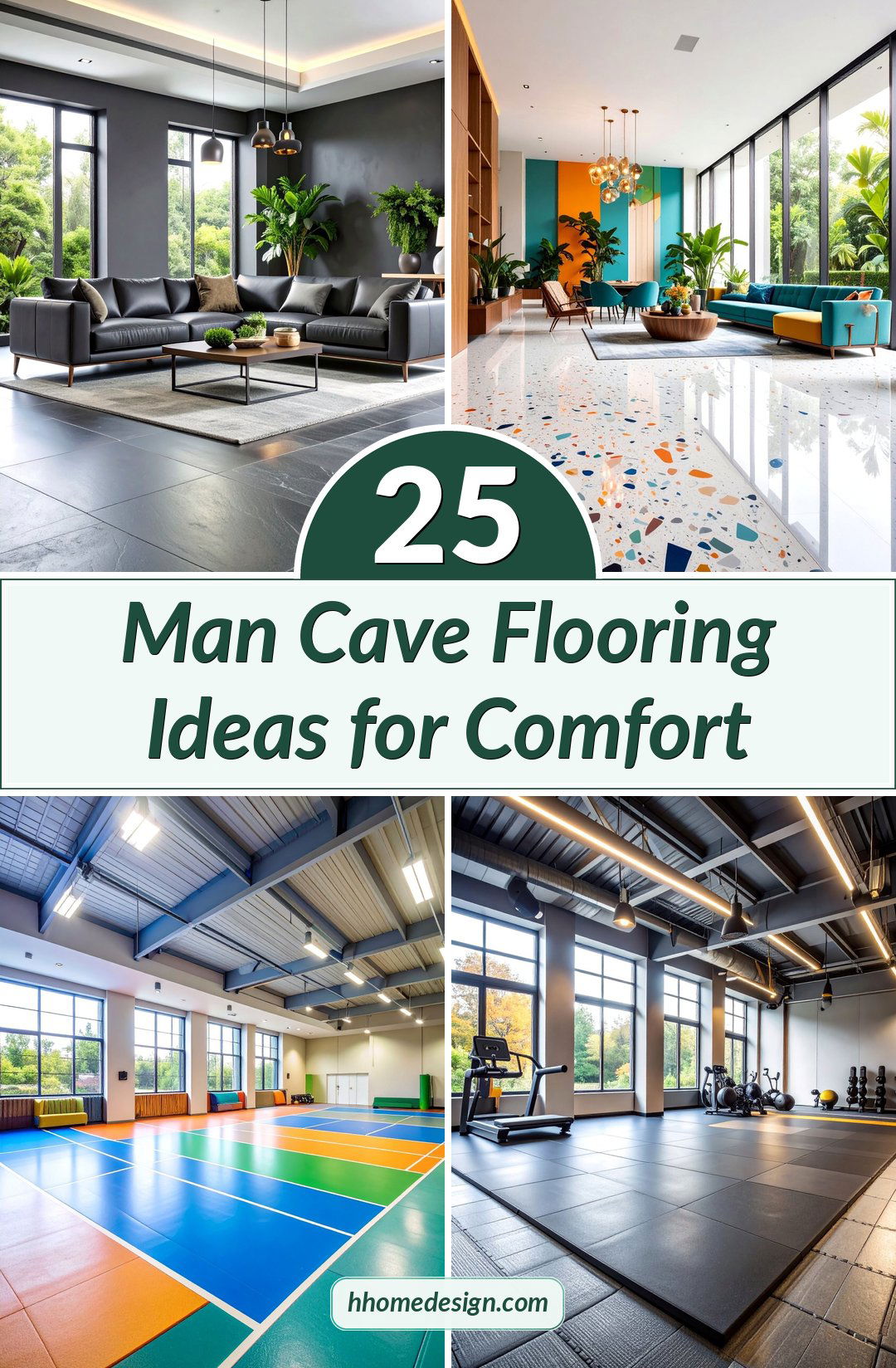 25 Man Cave Flooring Ideas for Comfort