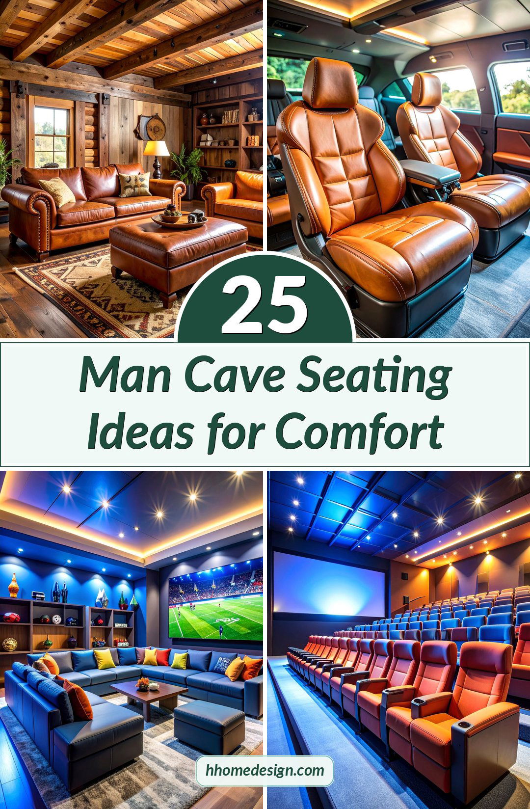 25 Man Cave Seating Ideas for Comfort