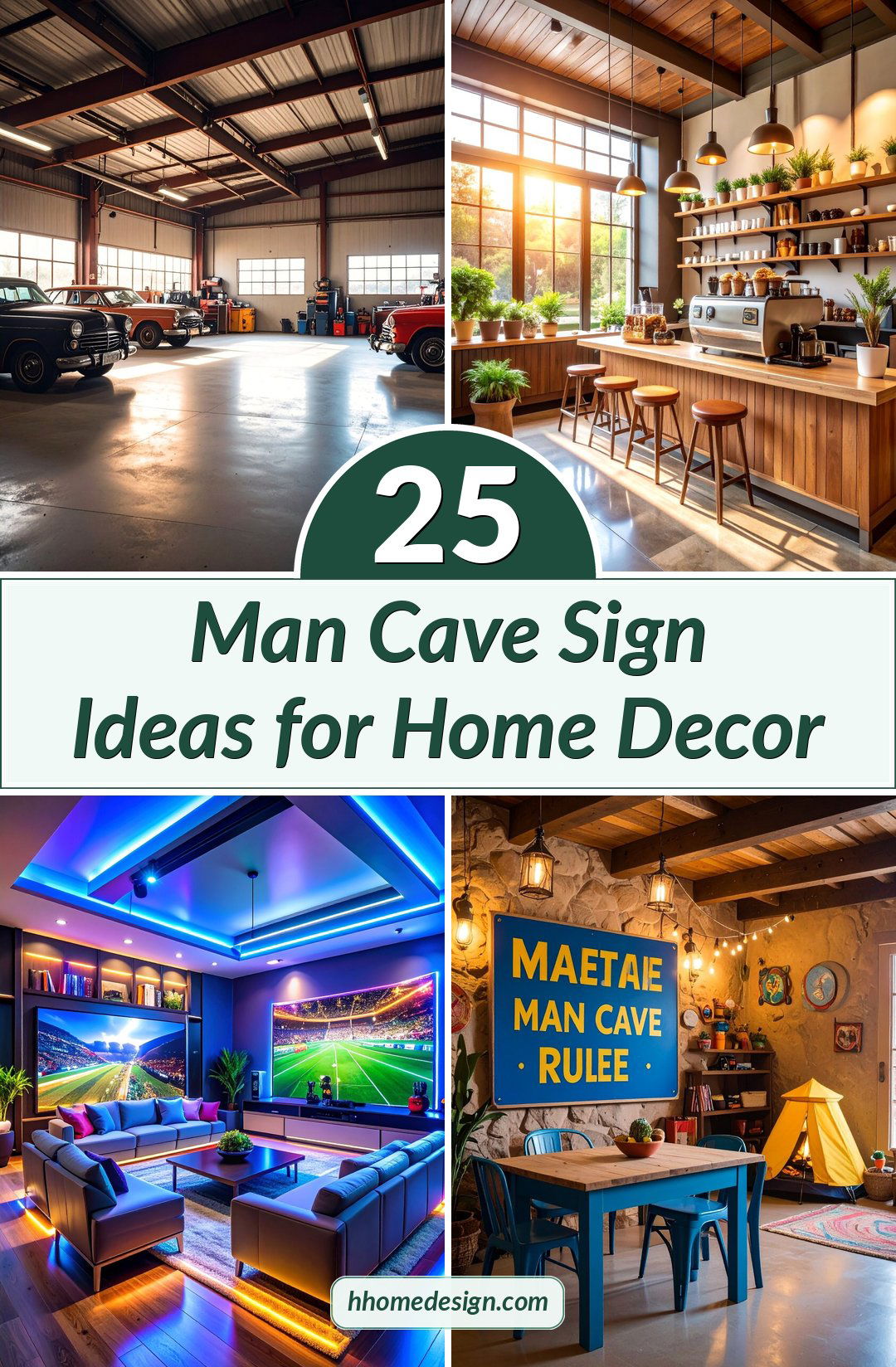 25 Man Cave Sign Ideas for Home Decor