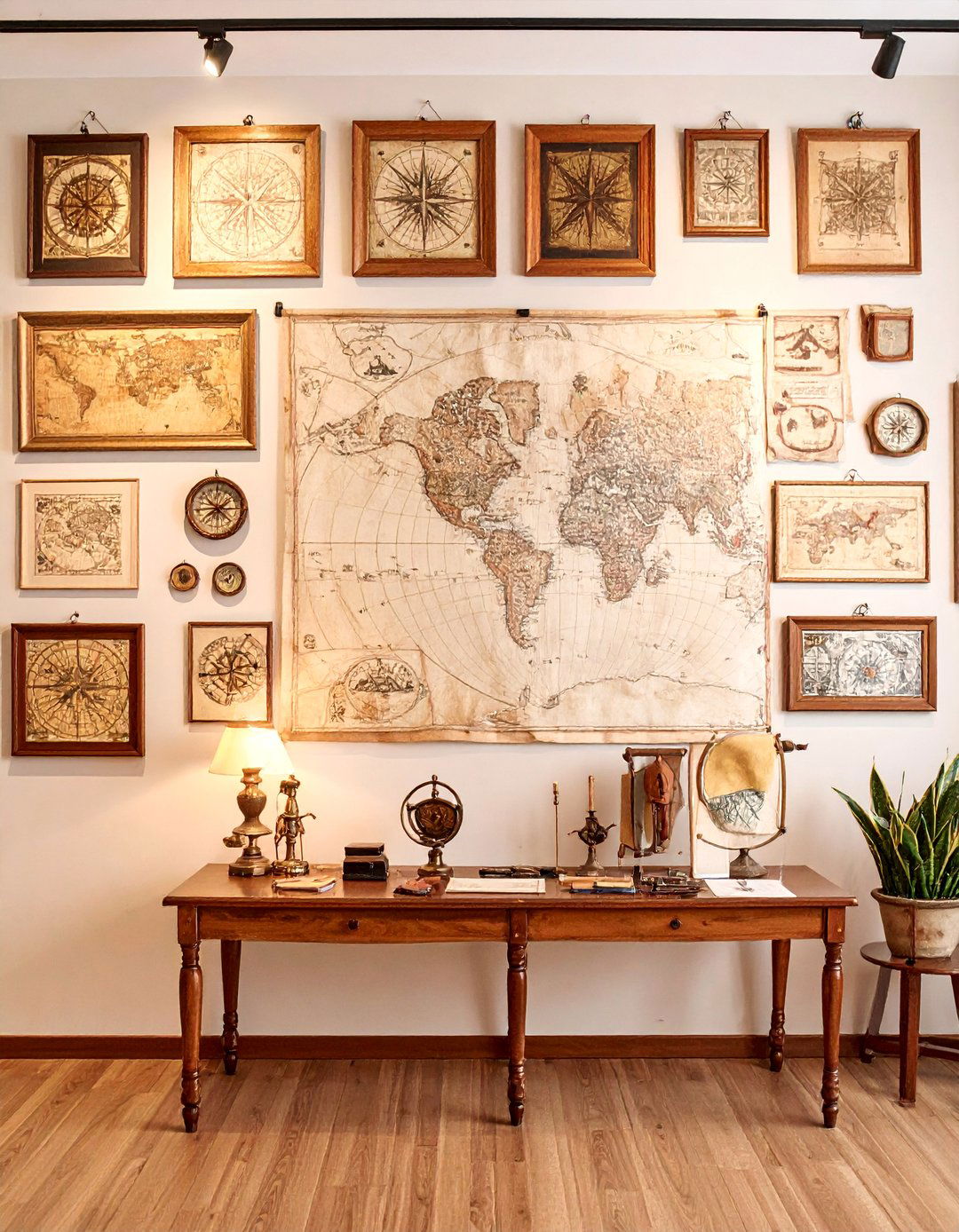 Marauders Map Gallery Wall - 25 Harry Potter Decor Ideas