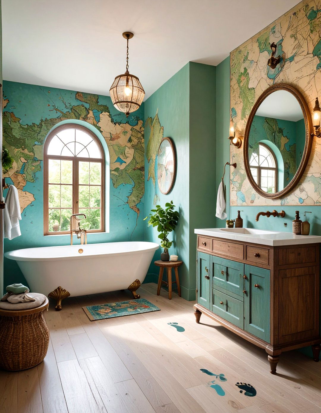 Marauders Map Navigation Bathroom - 25 Harry Potter Bathroom Ideas
