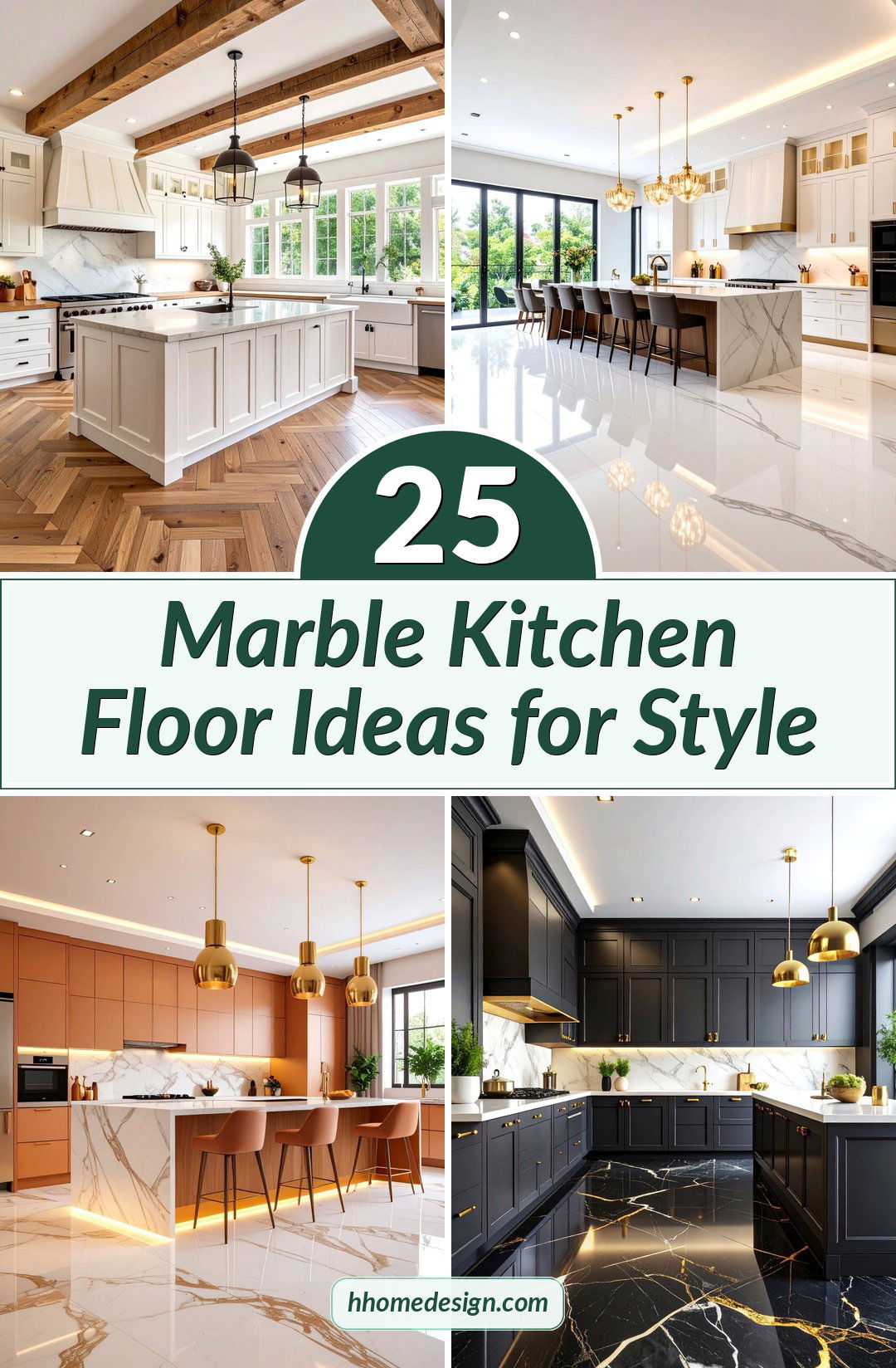 25 Marble Kitchen Floor Ideas for Style
