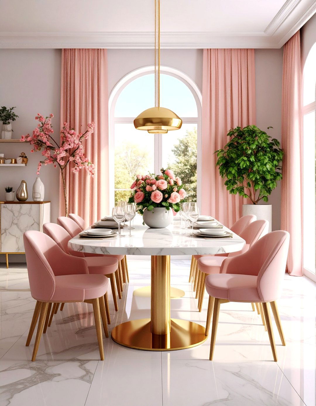 Marble Table Sophistication Formal Dining Room - 25 Formal Dining Room Ideas