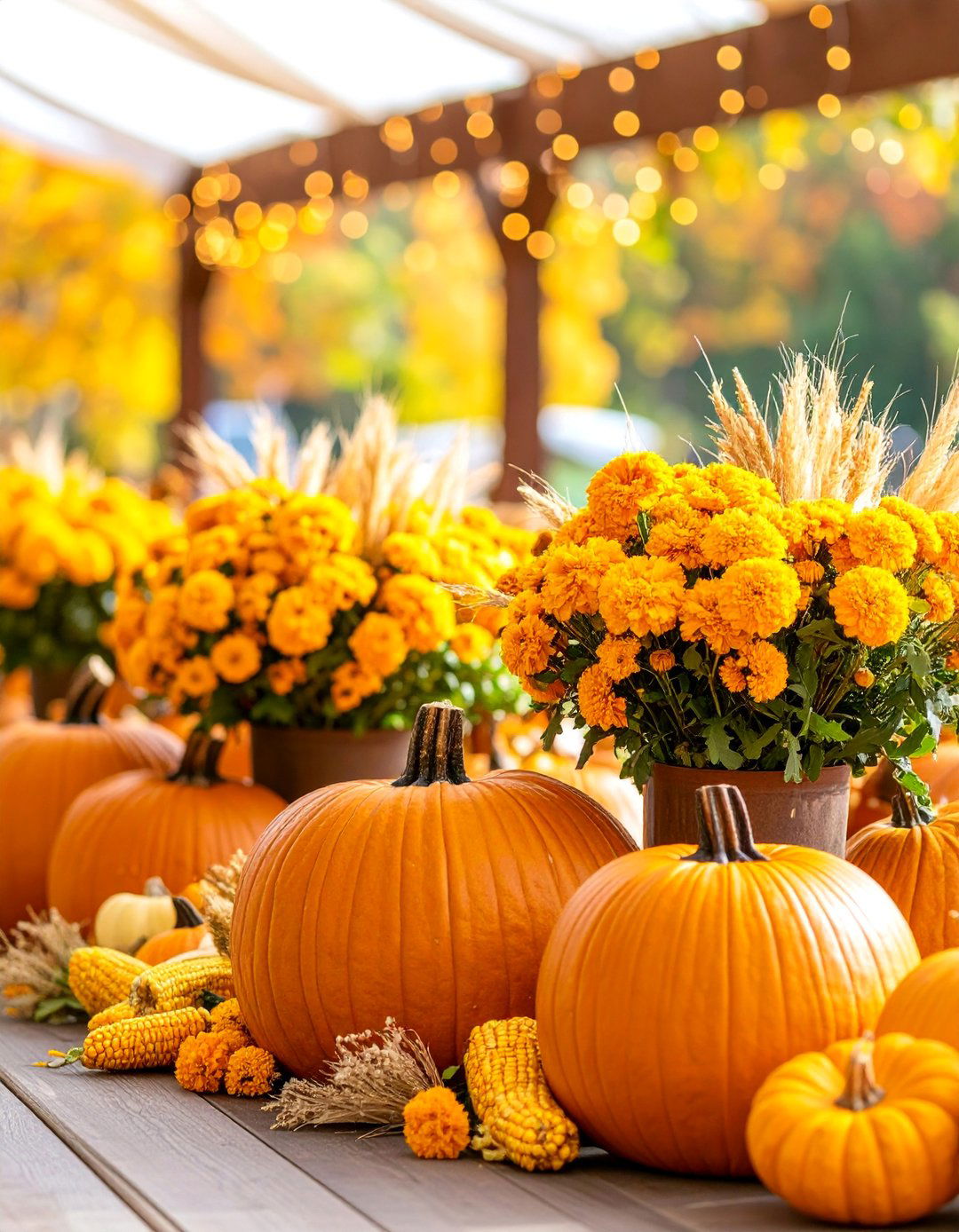 Marigold and Pumpkin Harvest Festival Wedding - 25 Fall Wedding Décor Ideas