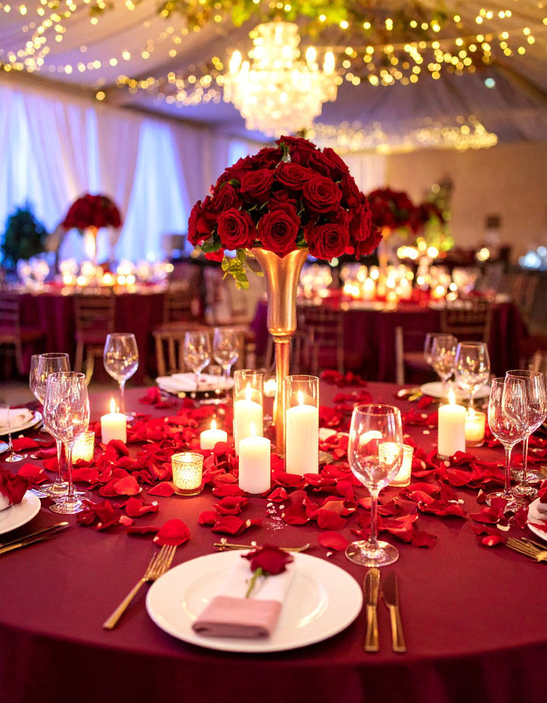 Marsala and Rose Gold Romance Theme - 25 Winter Wedding Ideas