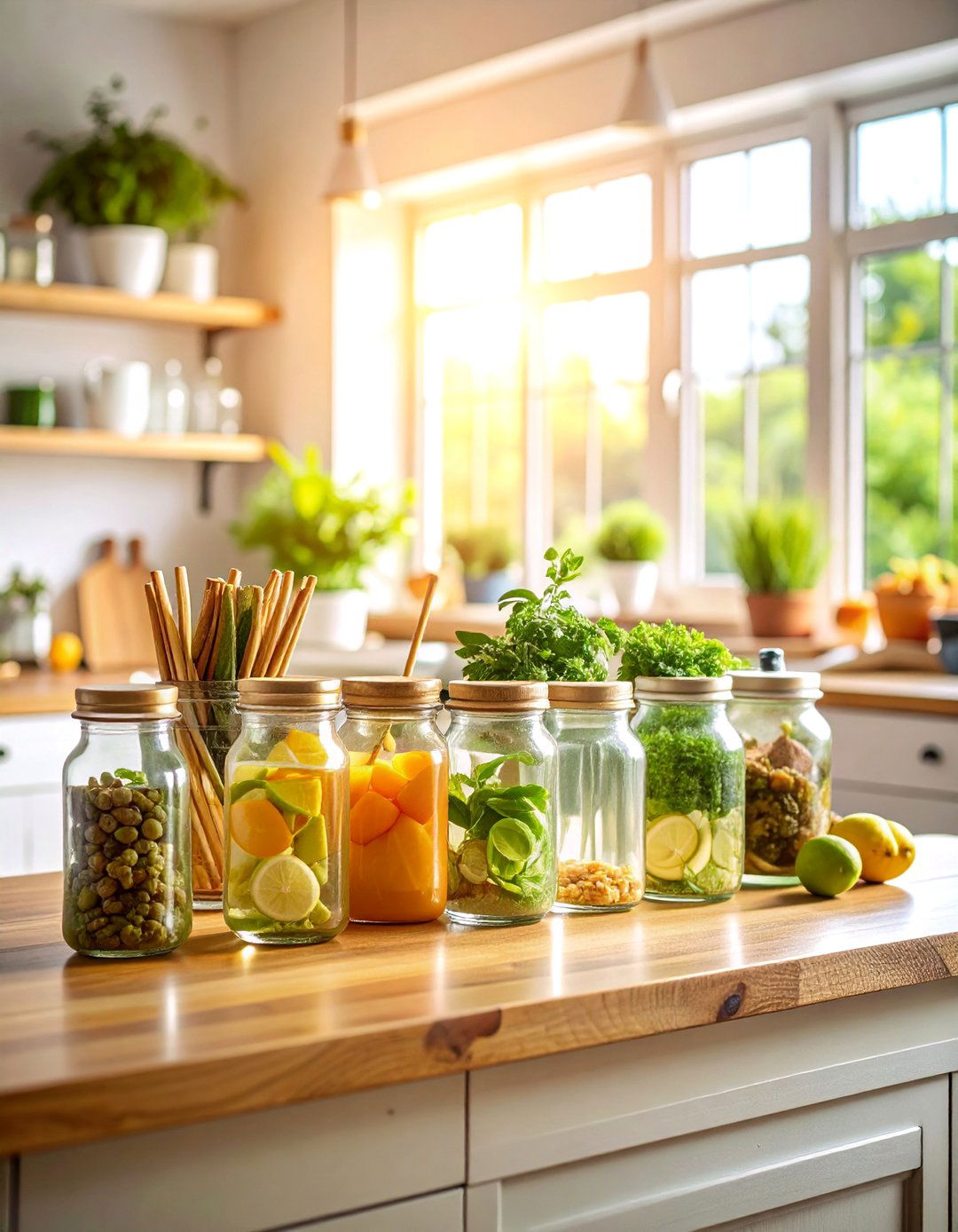 Mason Jar Organizing Station - 25 Water Bottle Storage Ideas