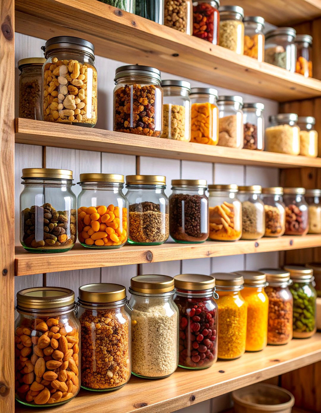 Mason Jar Snack Storage Display System - 25 Snack Storage Ideas